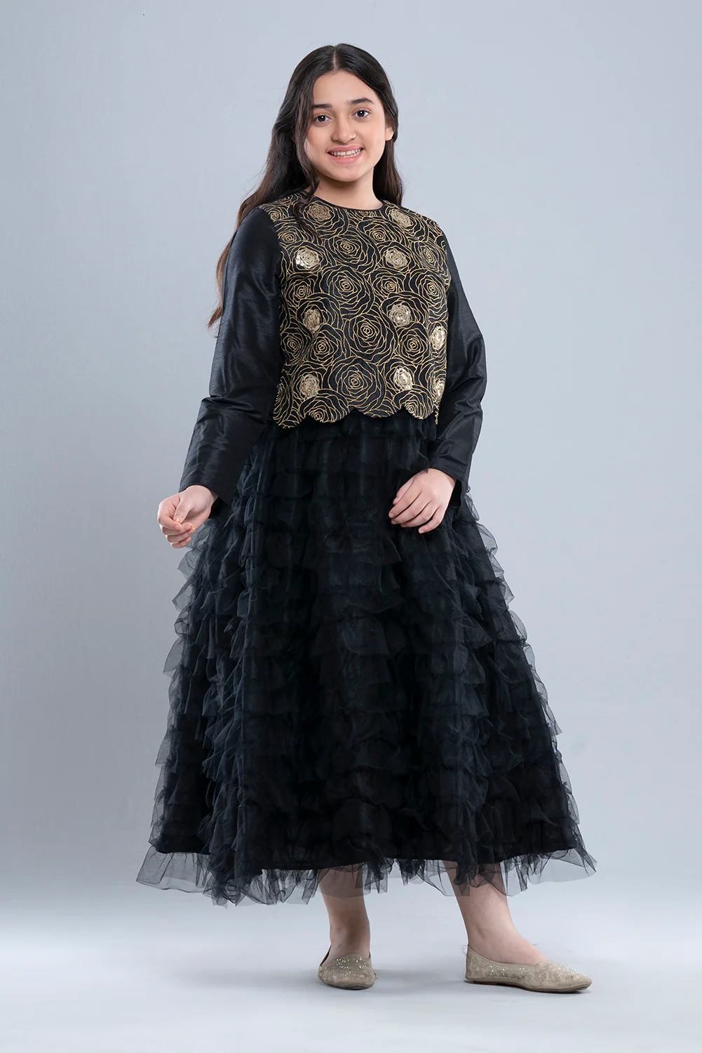 Junior Girls Long Dress (10-14 Years) - Image 3