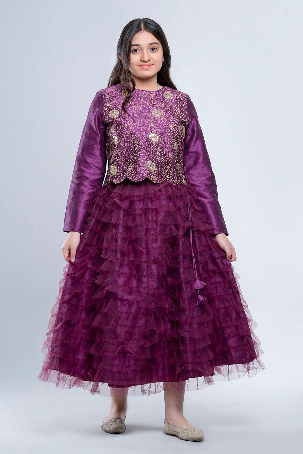 Junior Girls Long Dress (10-14 Years) - Image 7
