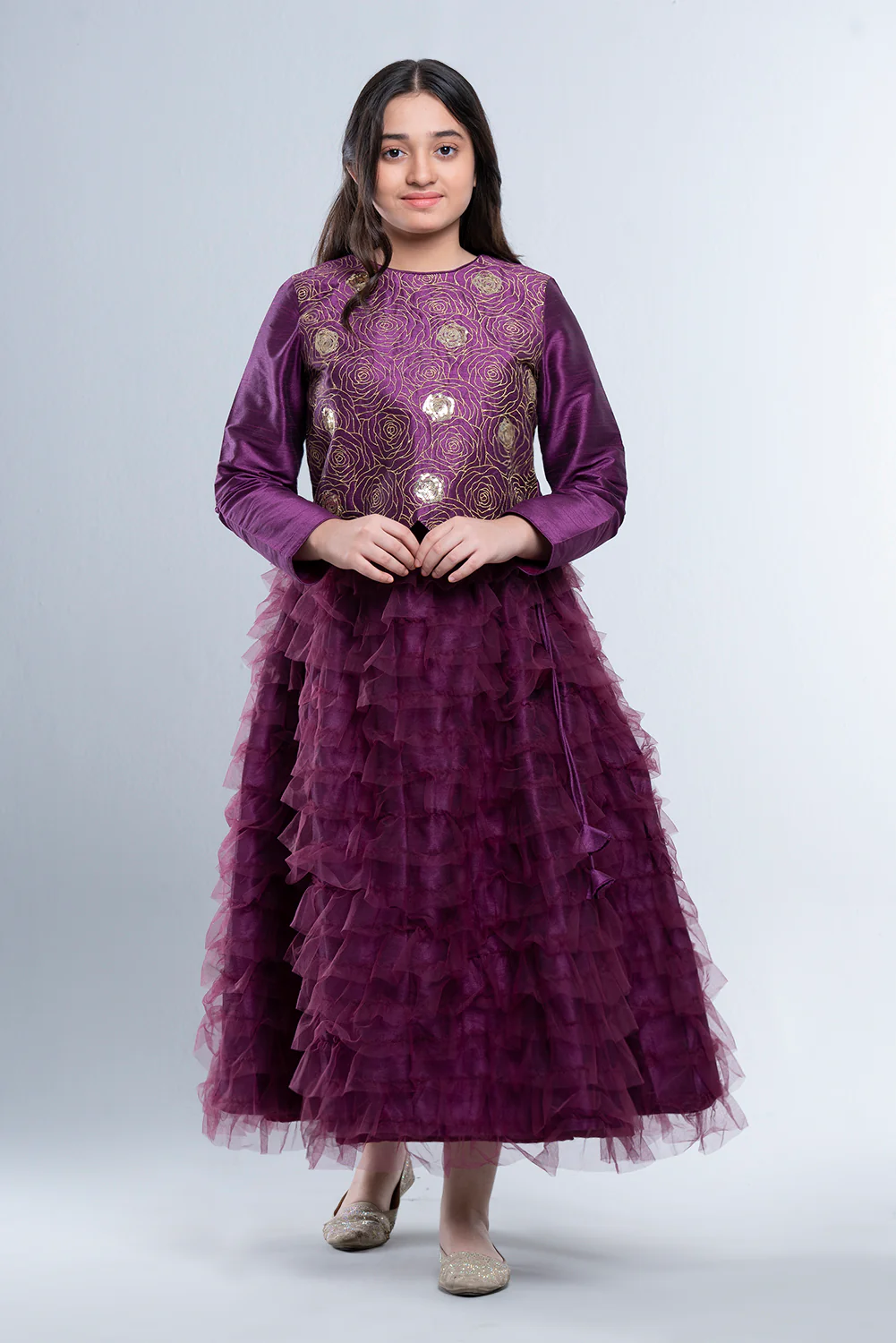 Junior Girls Long Dress (10-14 Years) - Image 8