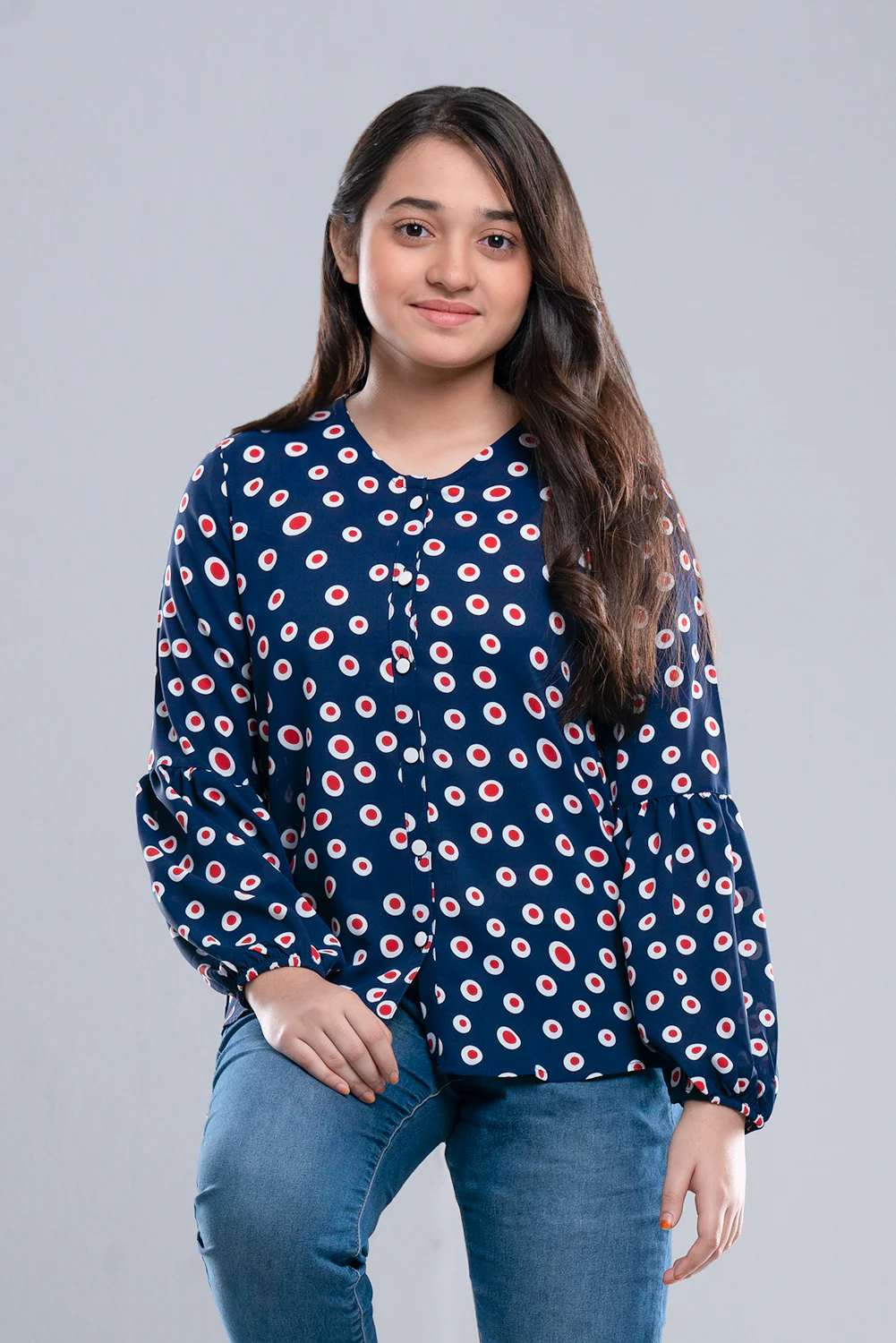 Junior Girls' Western Fashion Top (10-14 Years) - Image 4