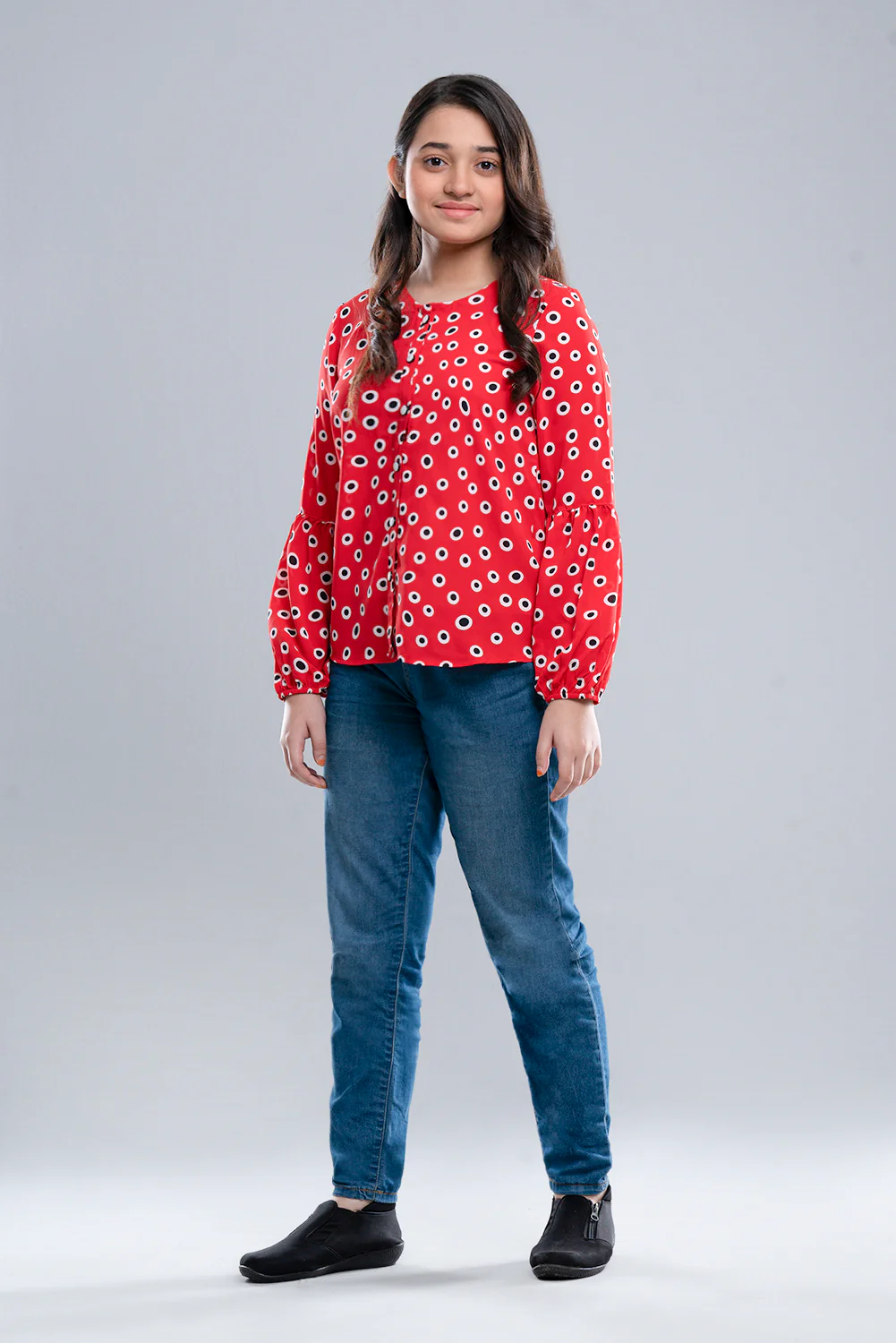 Junior Girls' Western Fashion Top (10-14 Years) - Image 6