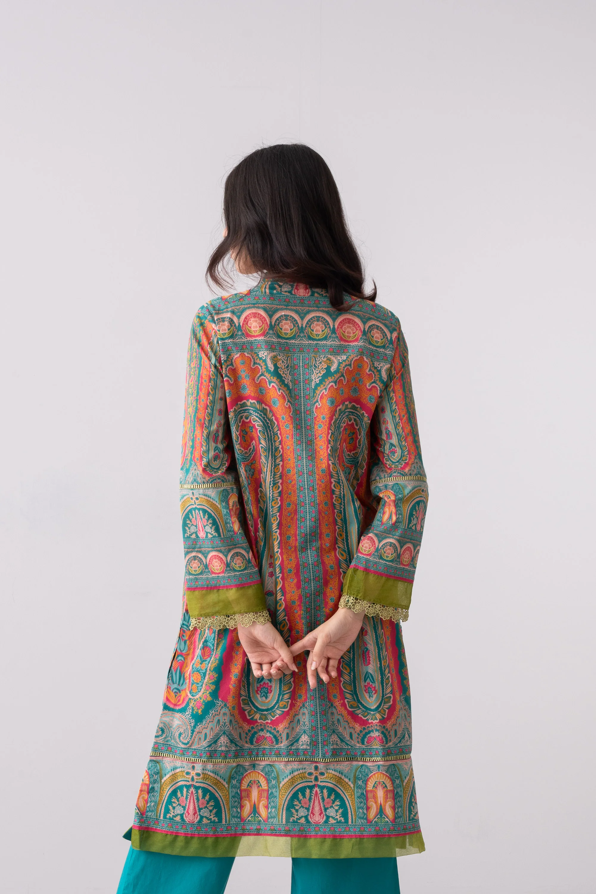 Digital Printed Three Piece Lawn Salwar Kameez Suit - Image 9