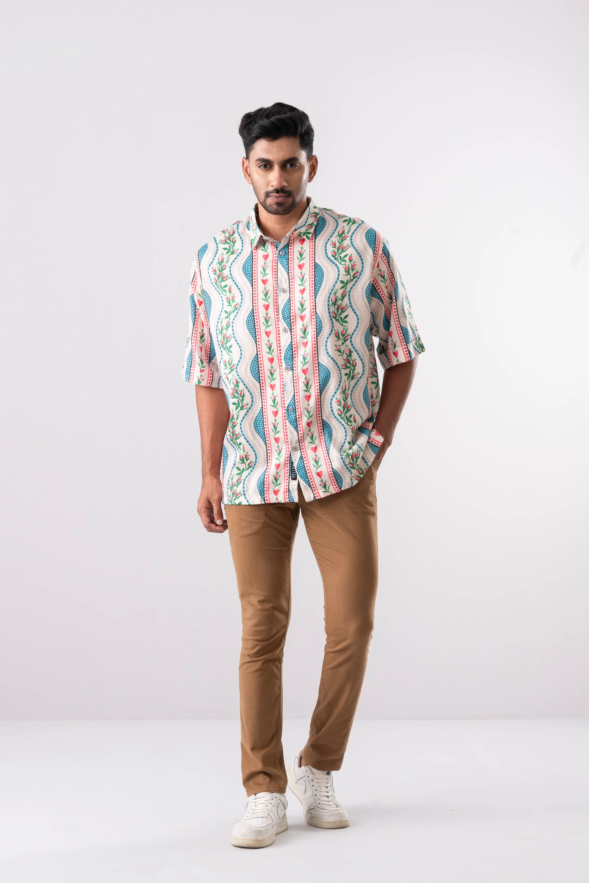 Baggy Fit Printed Casual Shirt - Image 3