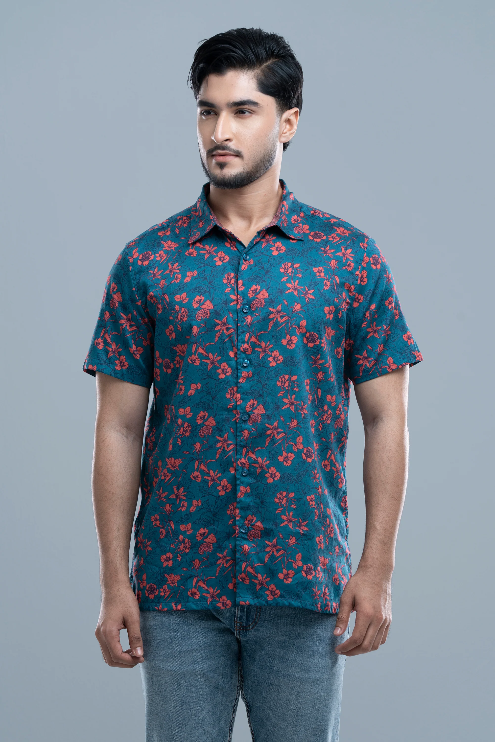 Regular Fit Printed Casual Shirt - Image 3