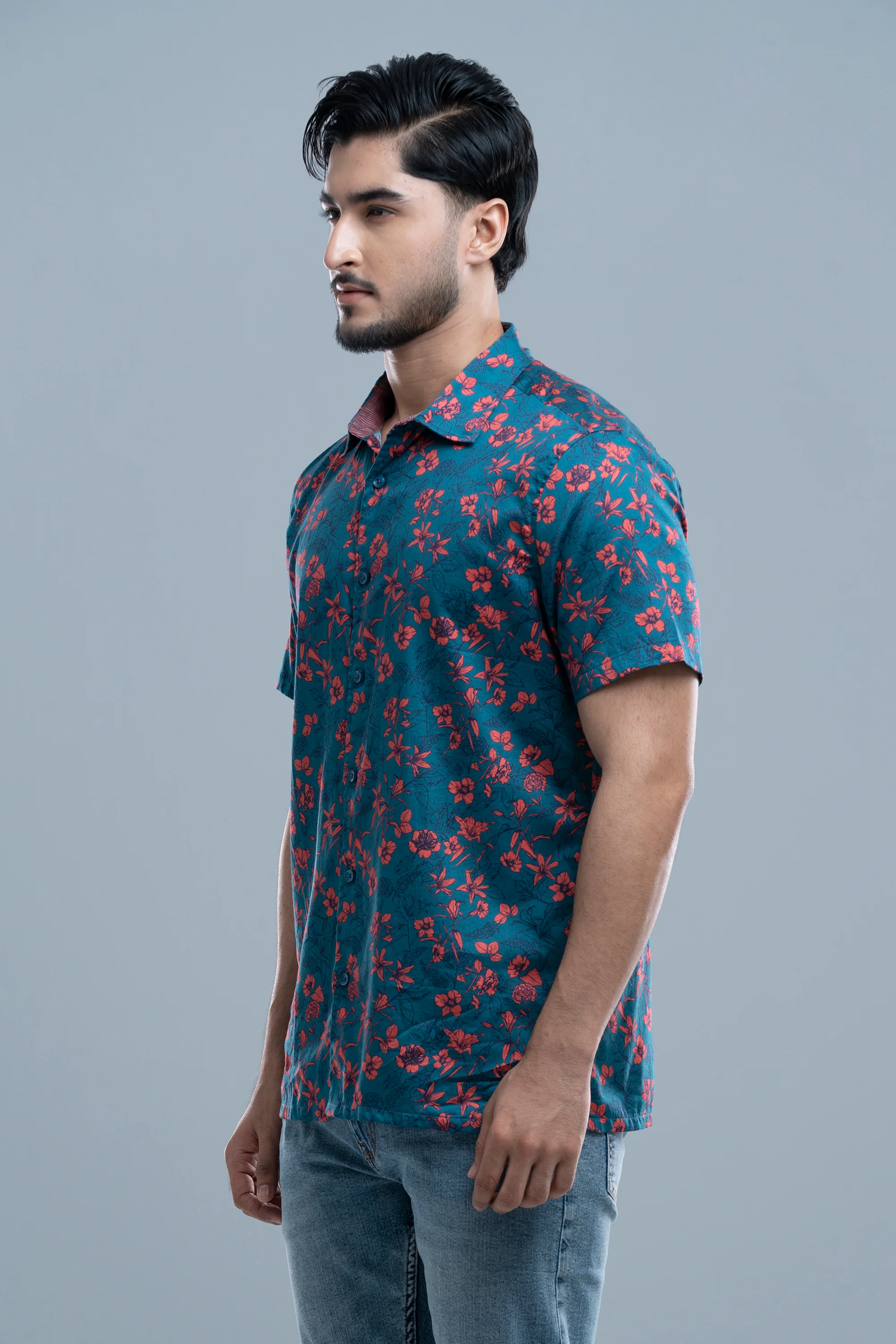 Regular Fit Printed Casual Shirt - Image 4