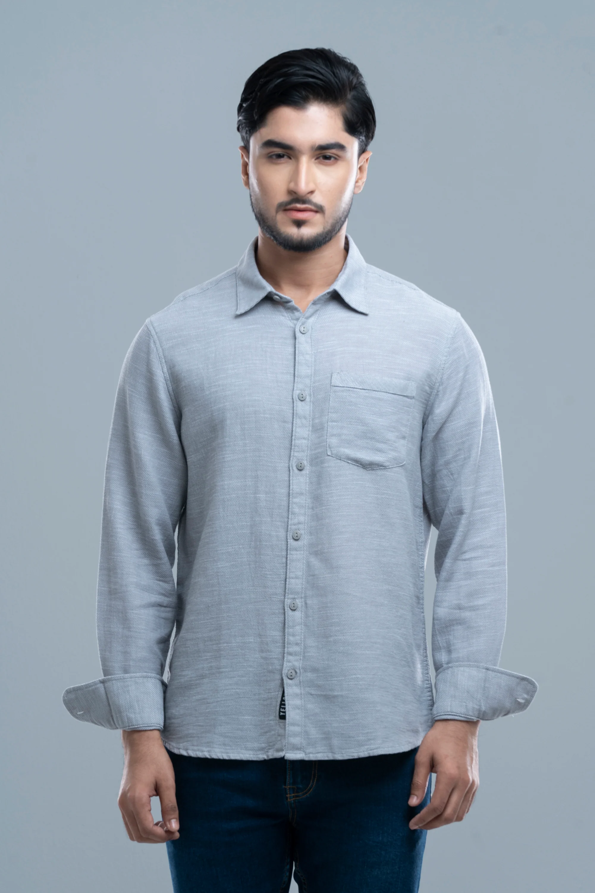 Regular Fit Textured Casual Shirt - Image 3