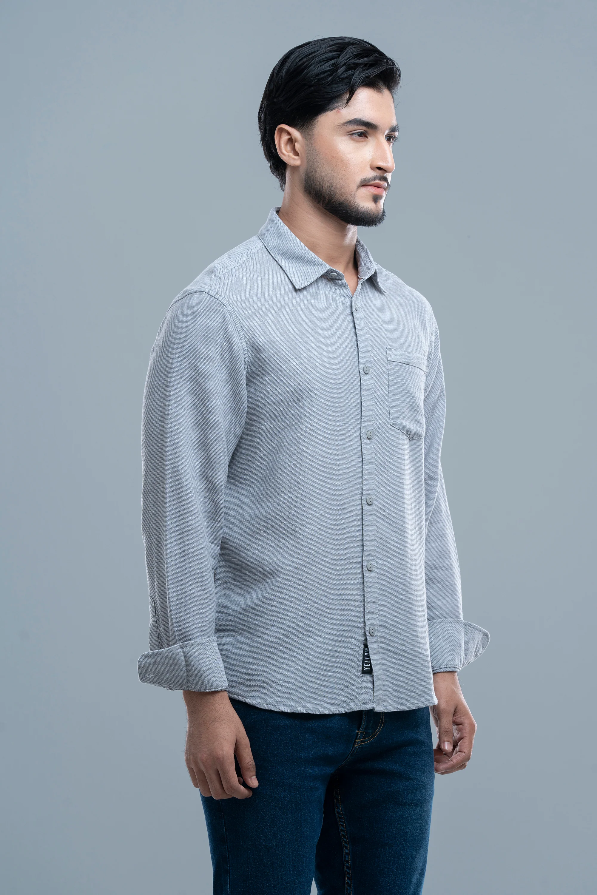 Regular Fit Textured Casual Shirt - Image 4