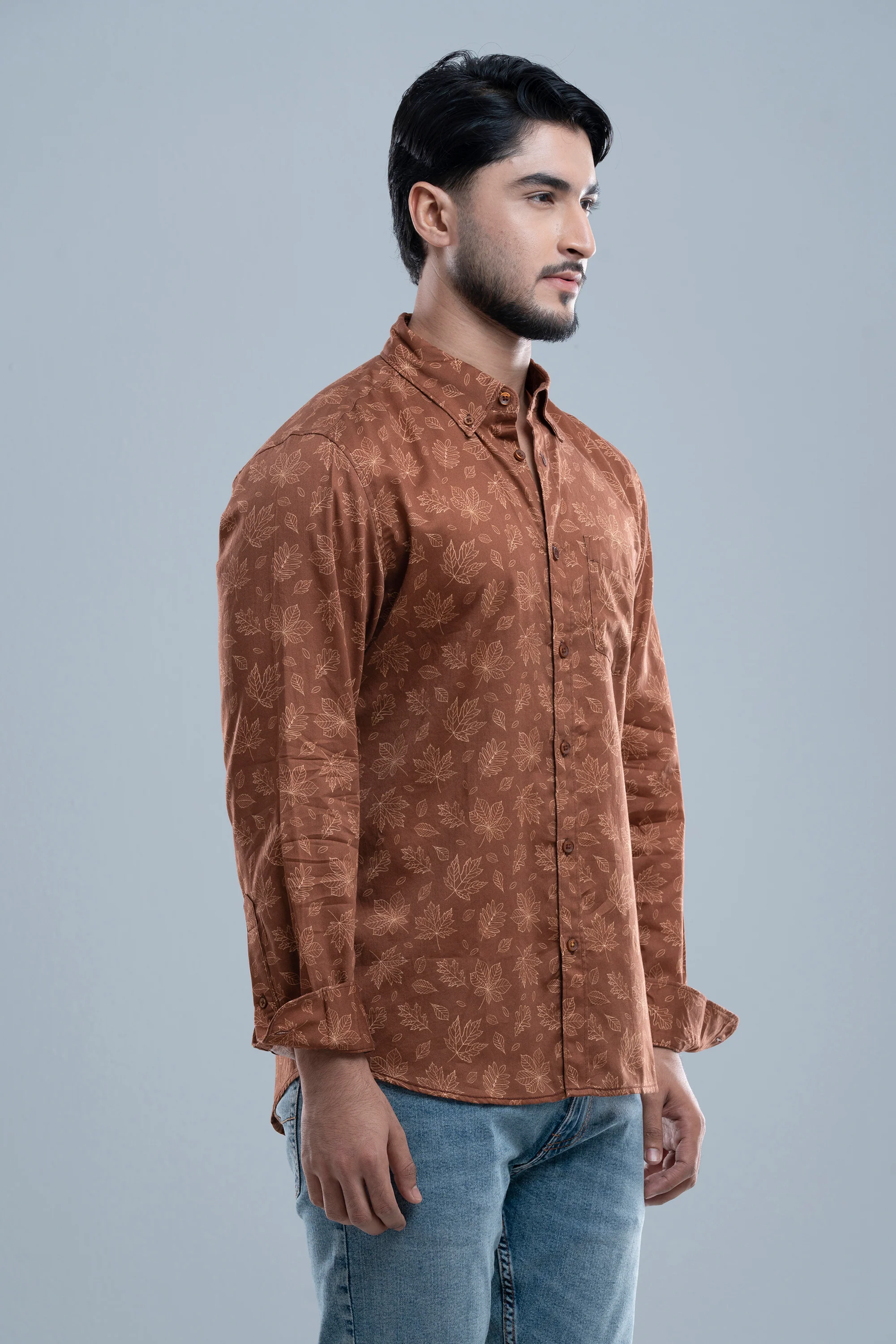 Slim Fit Printed Casual Shirt - Image 4