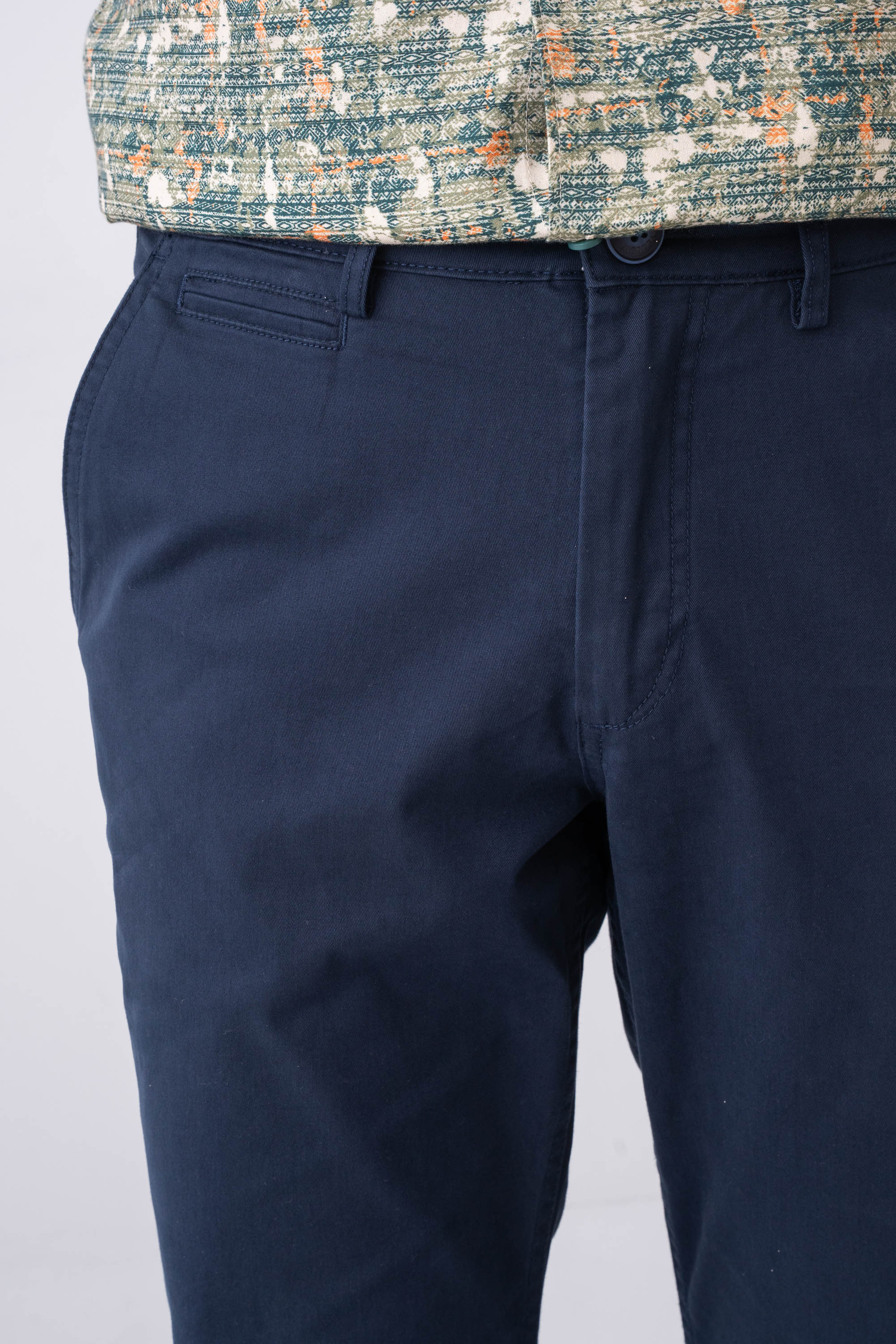Regular Fit Solid Chinos - Image 3