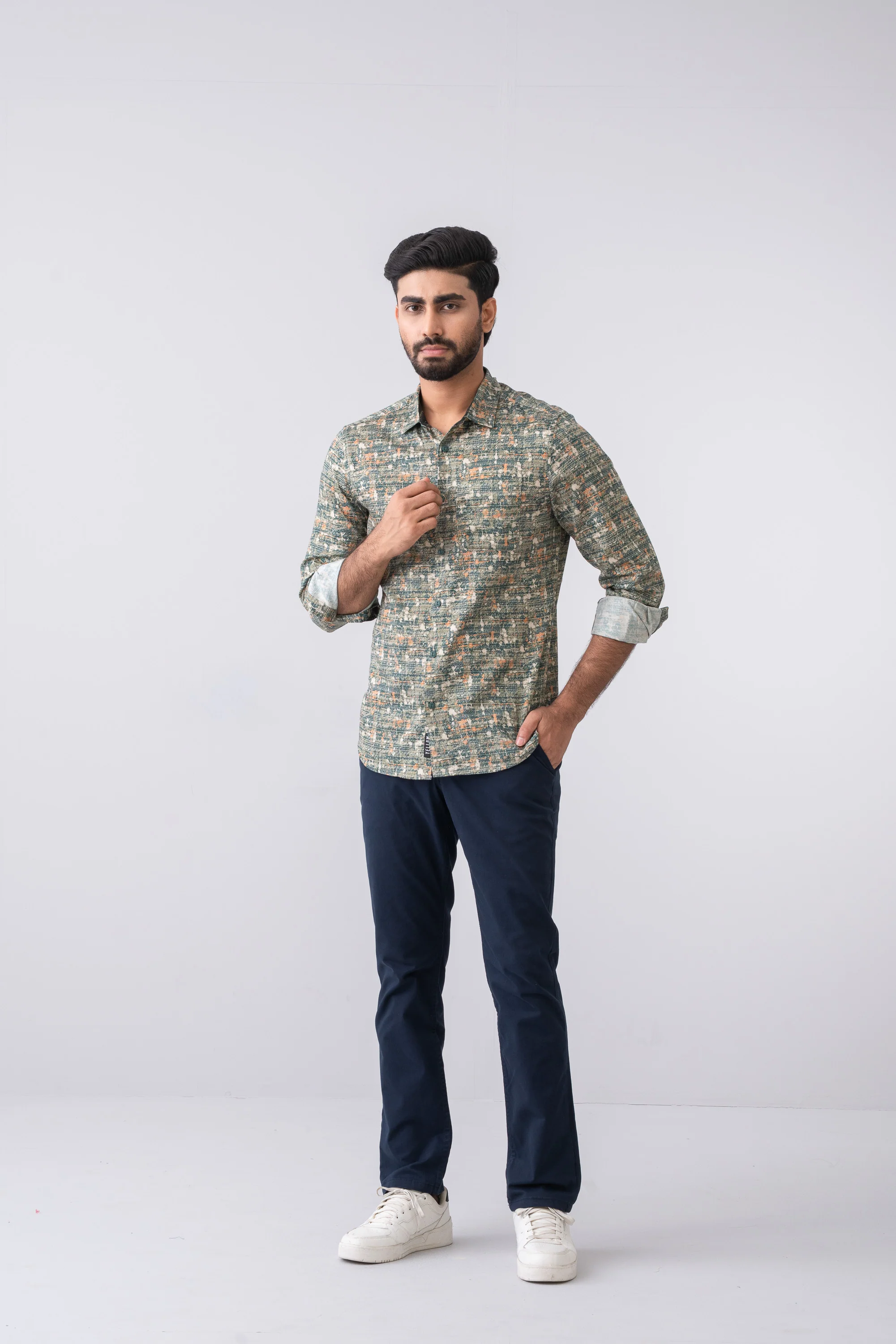 Regular Fit Solid Chinos - Image 5