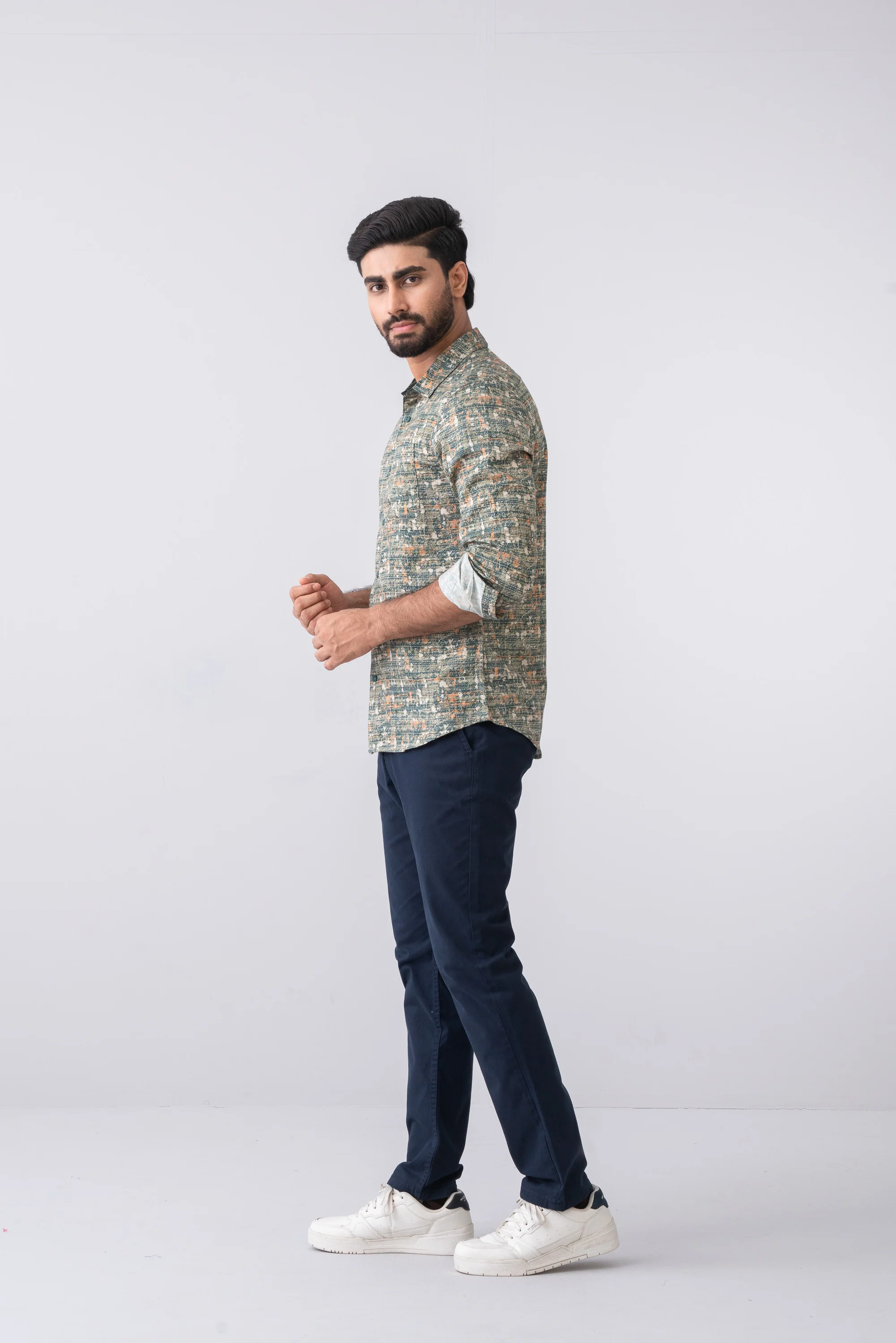 Regular Fit Solid Chinos - Image 6