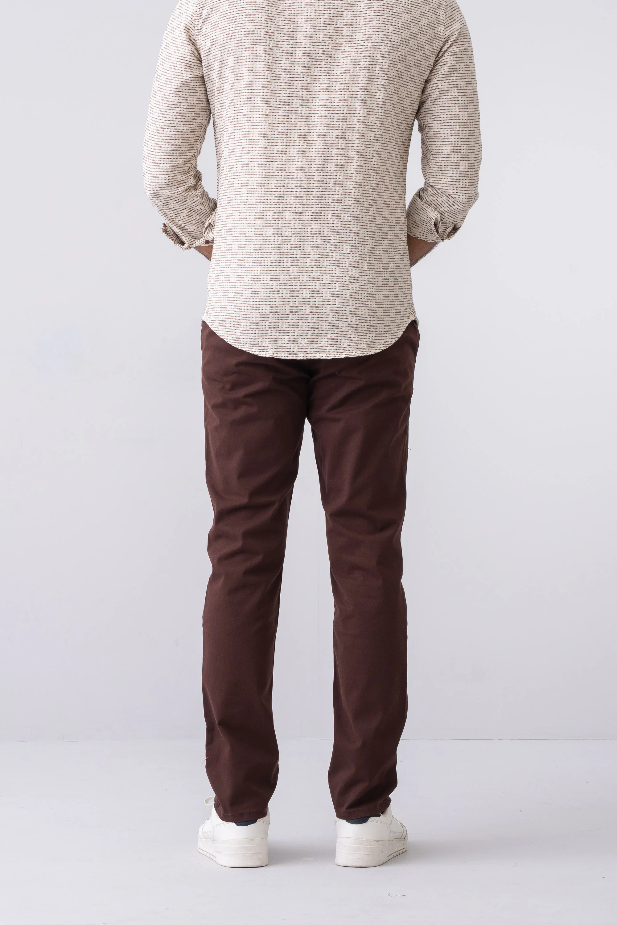 Regular Fit Solid Chinos - Image 8