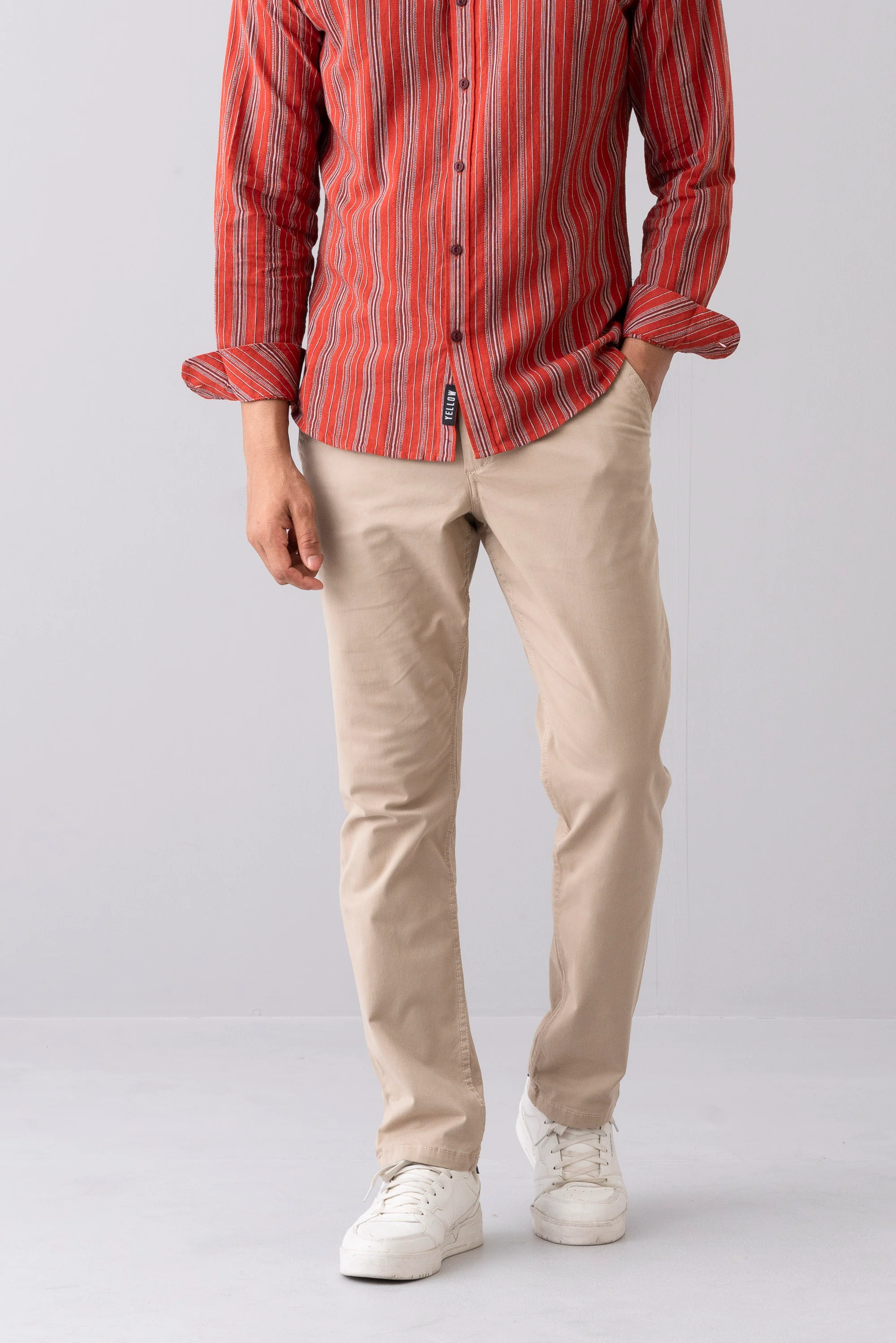 Regular Fit Solid Chinos - Image 12