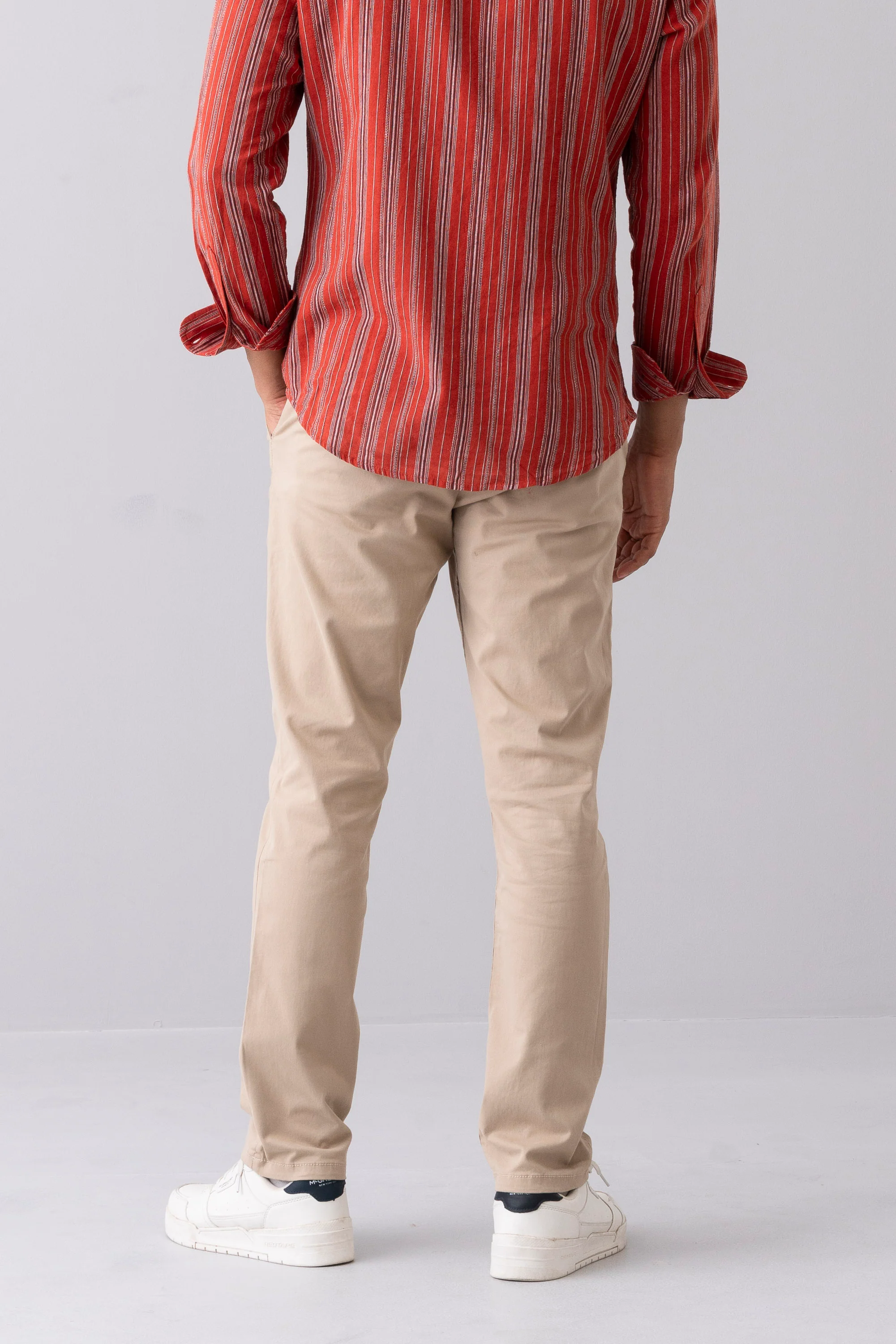 Regular Fit Solid Chinos - Image 15