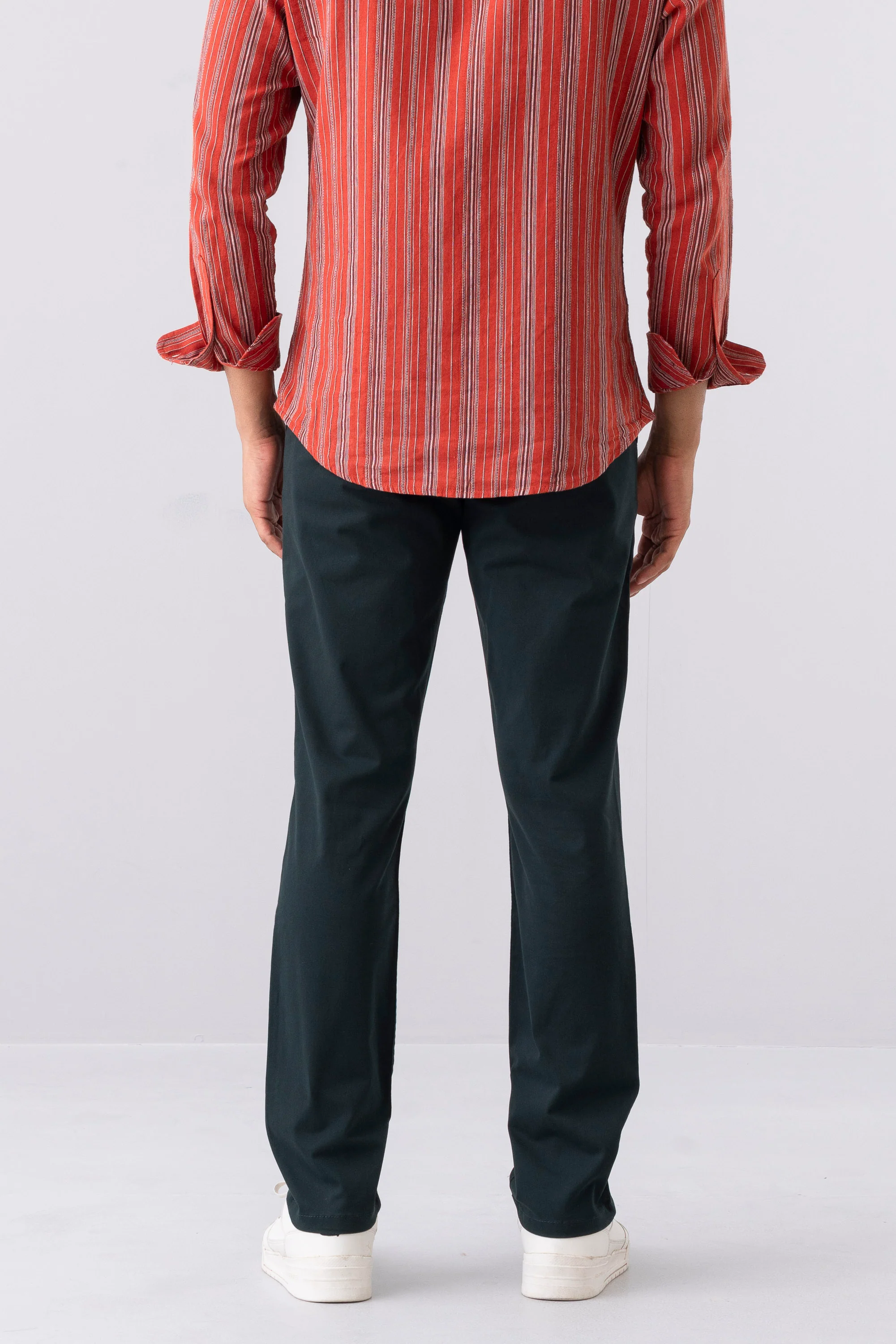 Regular Fit Solid Chinos - Image 3