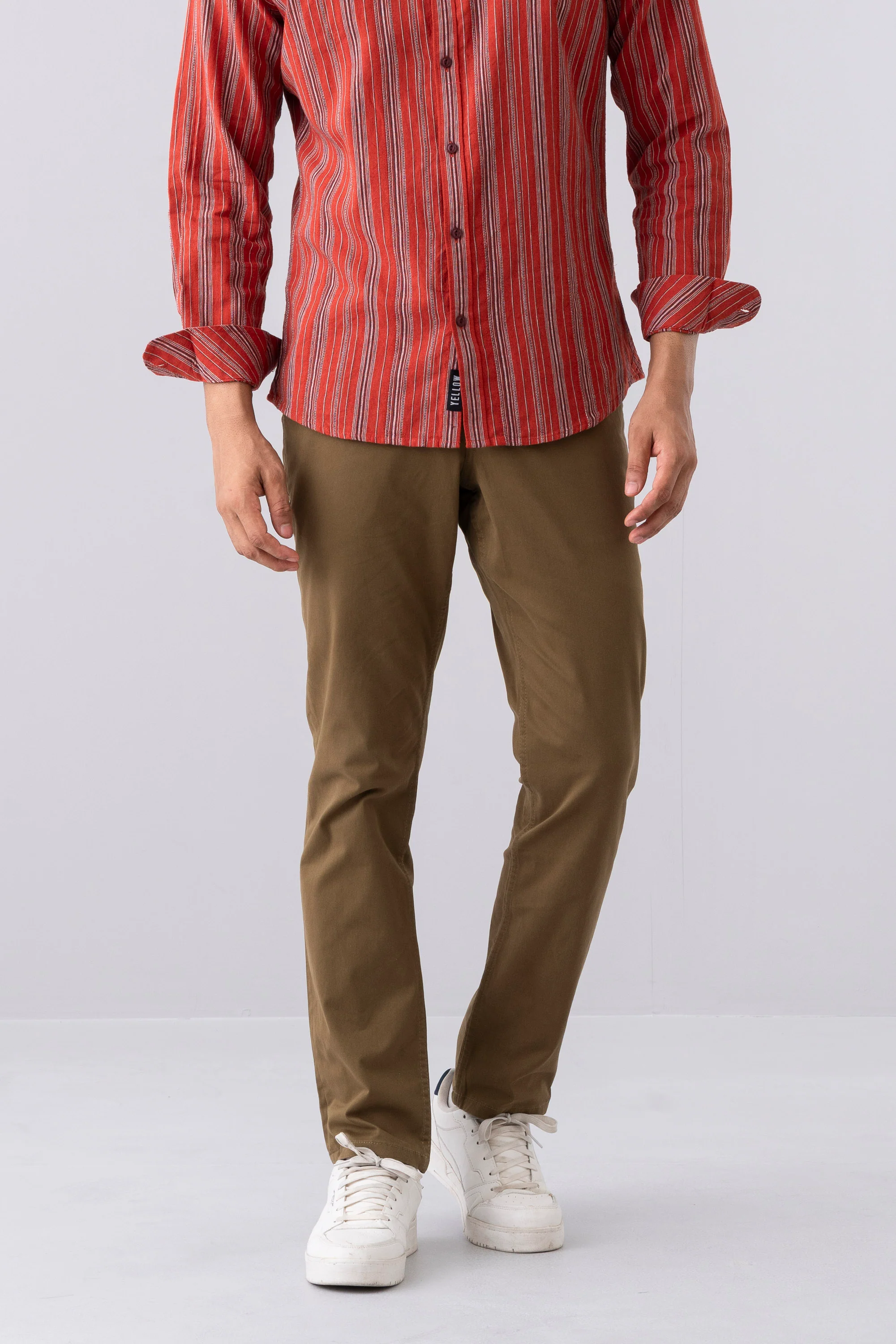 Regular Fit Solid Chinos - Image 6