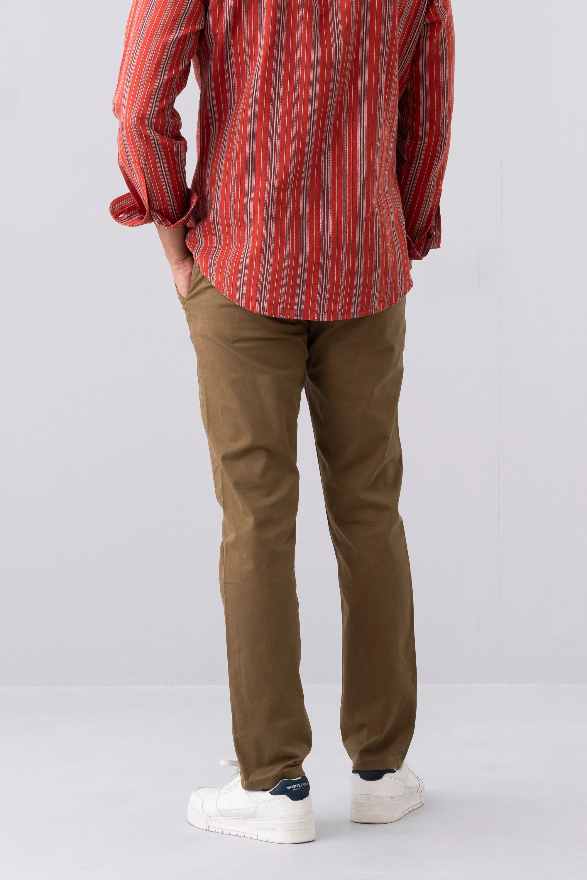 Regular Fit Solid Chinos - Image 9