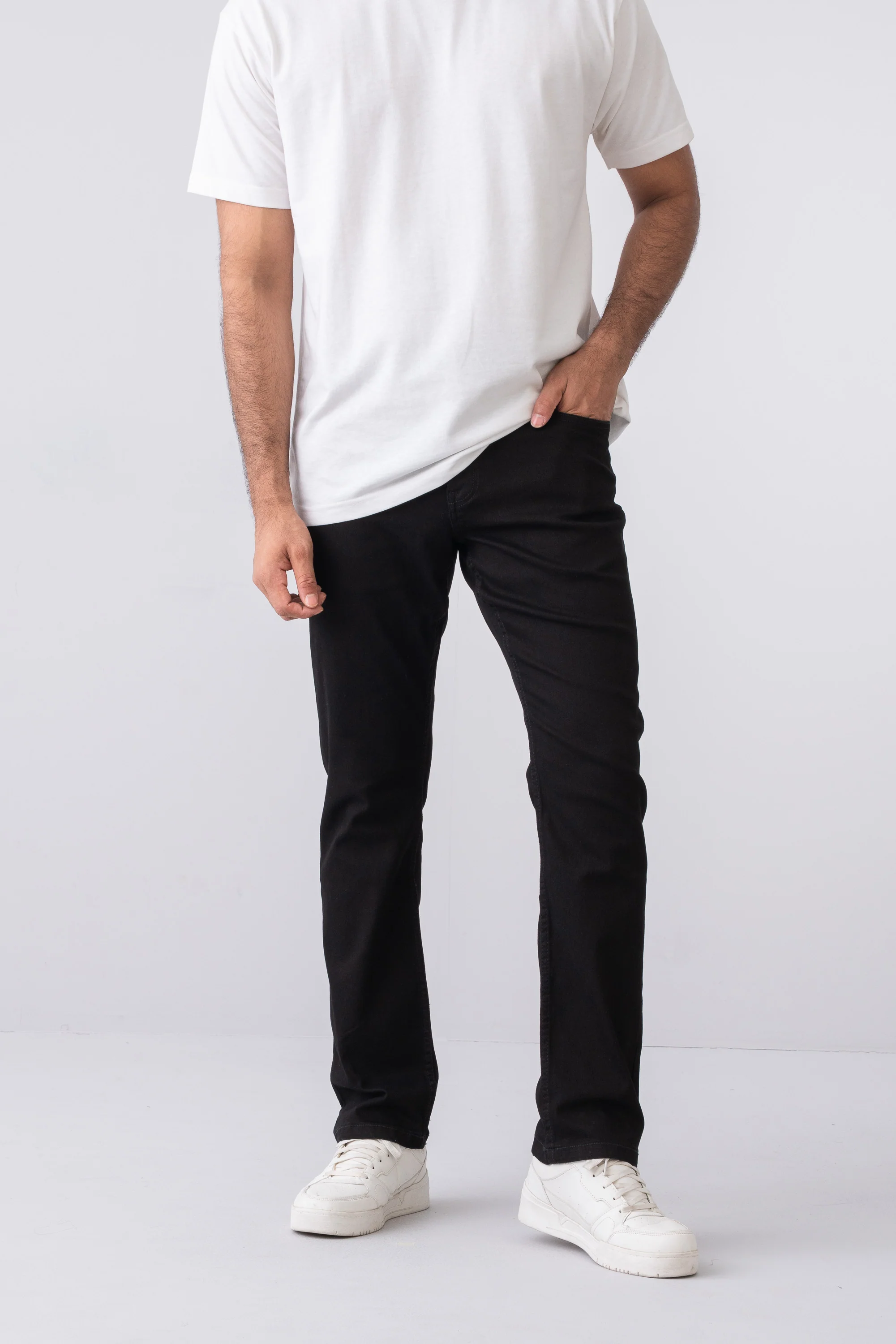 Straight Fit Black Jeans - Image 3