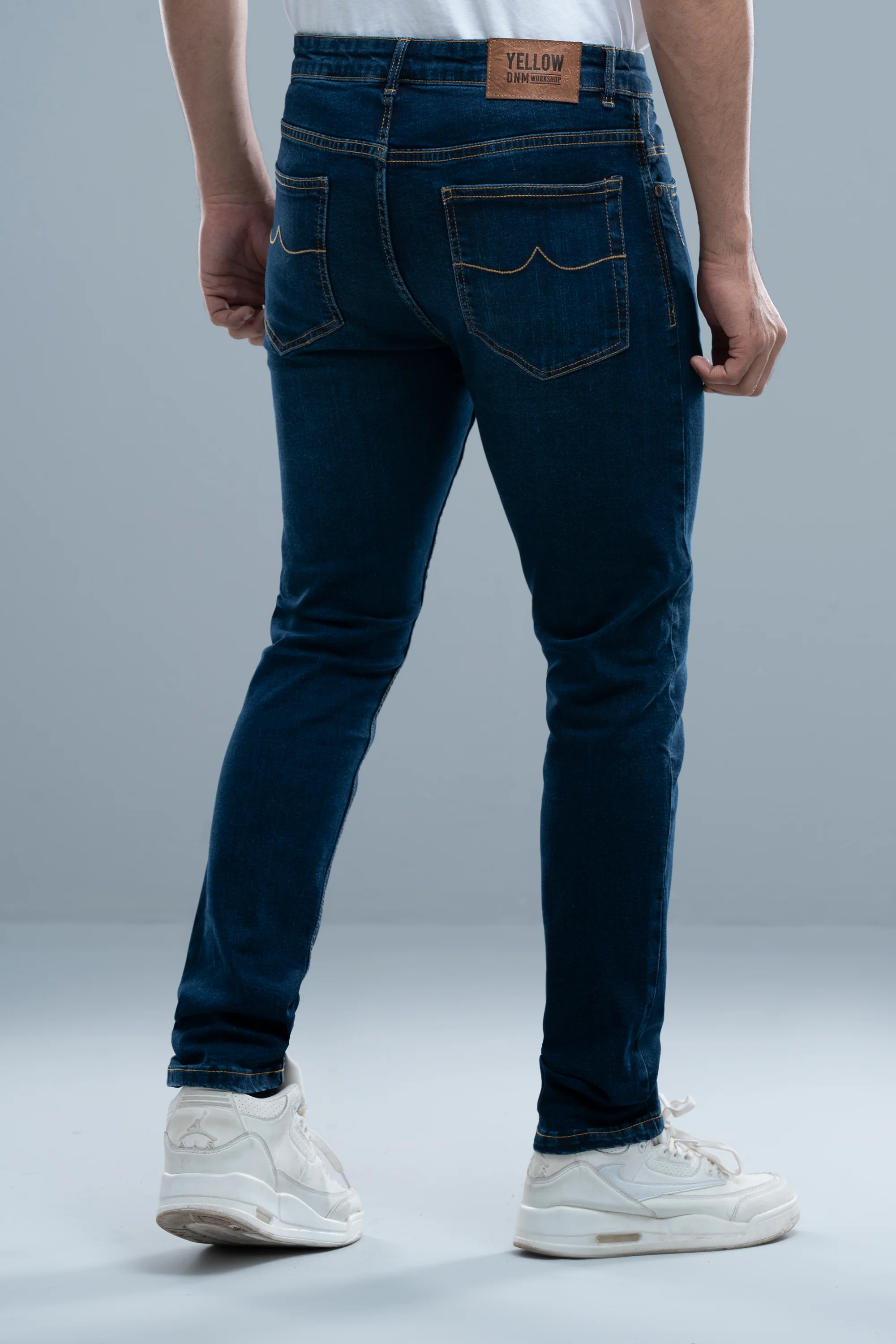 Slim Fit Navy Jeans - Image 4