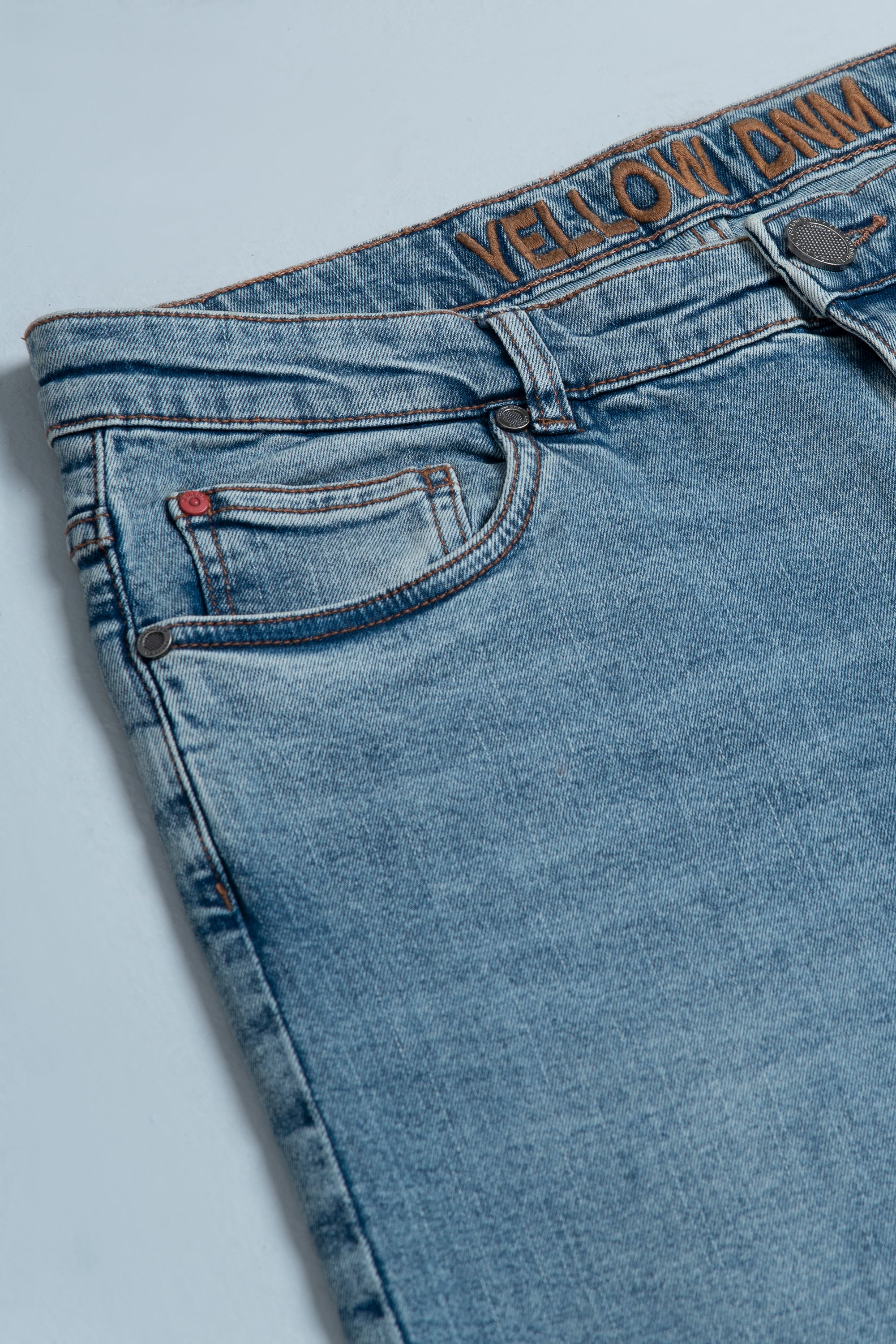 Slim Fit Dusty Blue Jeans - Image 7