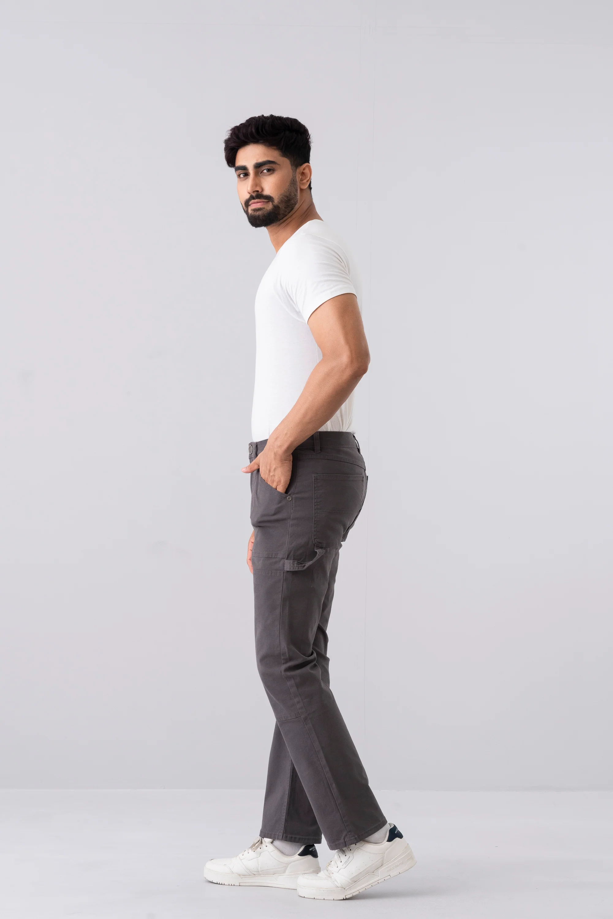 Straight Fit Fashion Trousers - Image 4