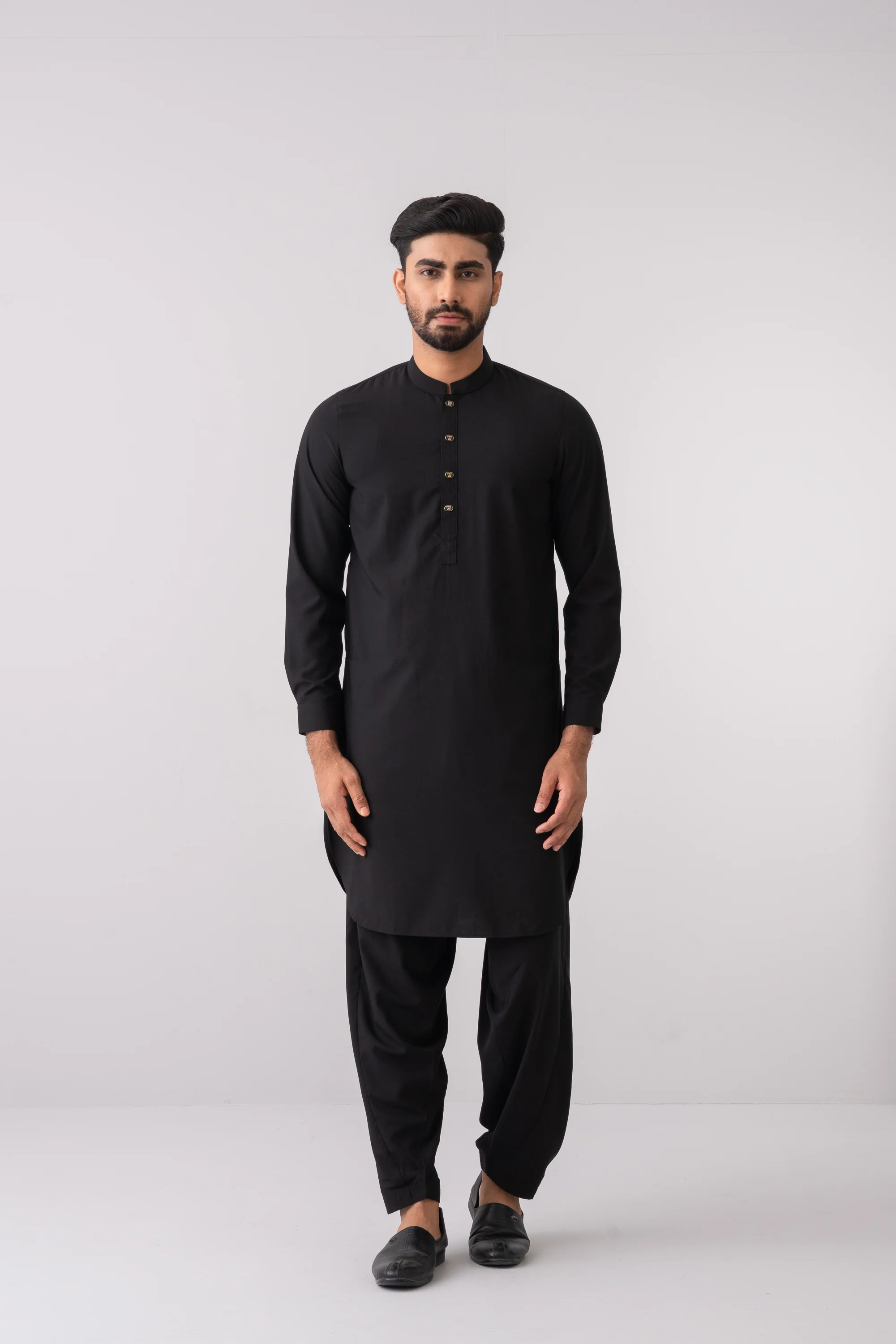 Regular Fit Blended Fabric Kabli Set - Image 11