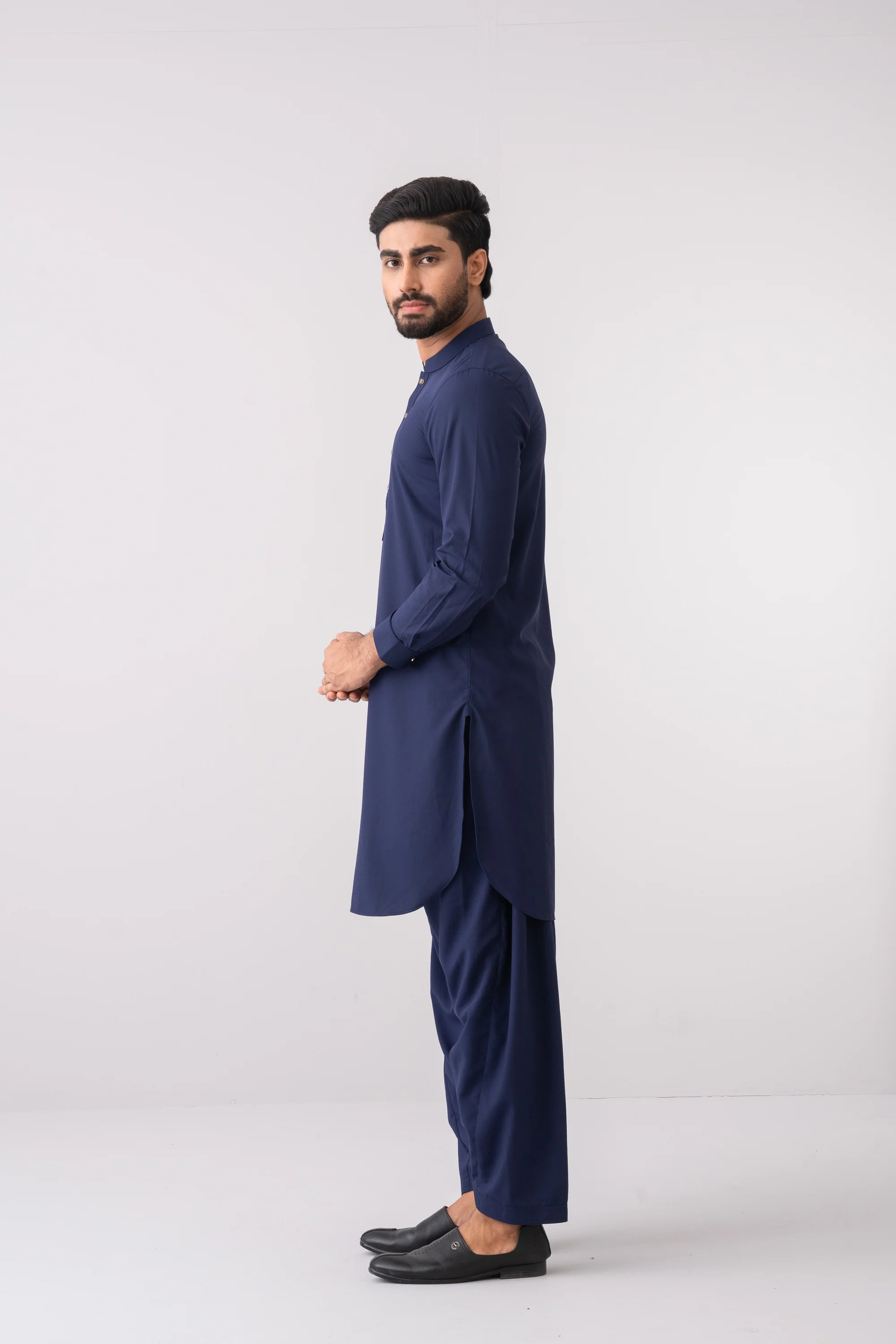 Regular Fit Blended Fabric Kabli Set - Image 3
