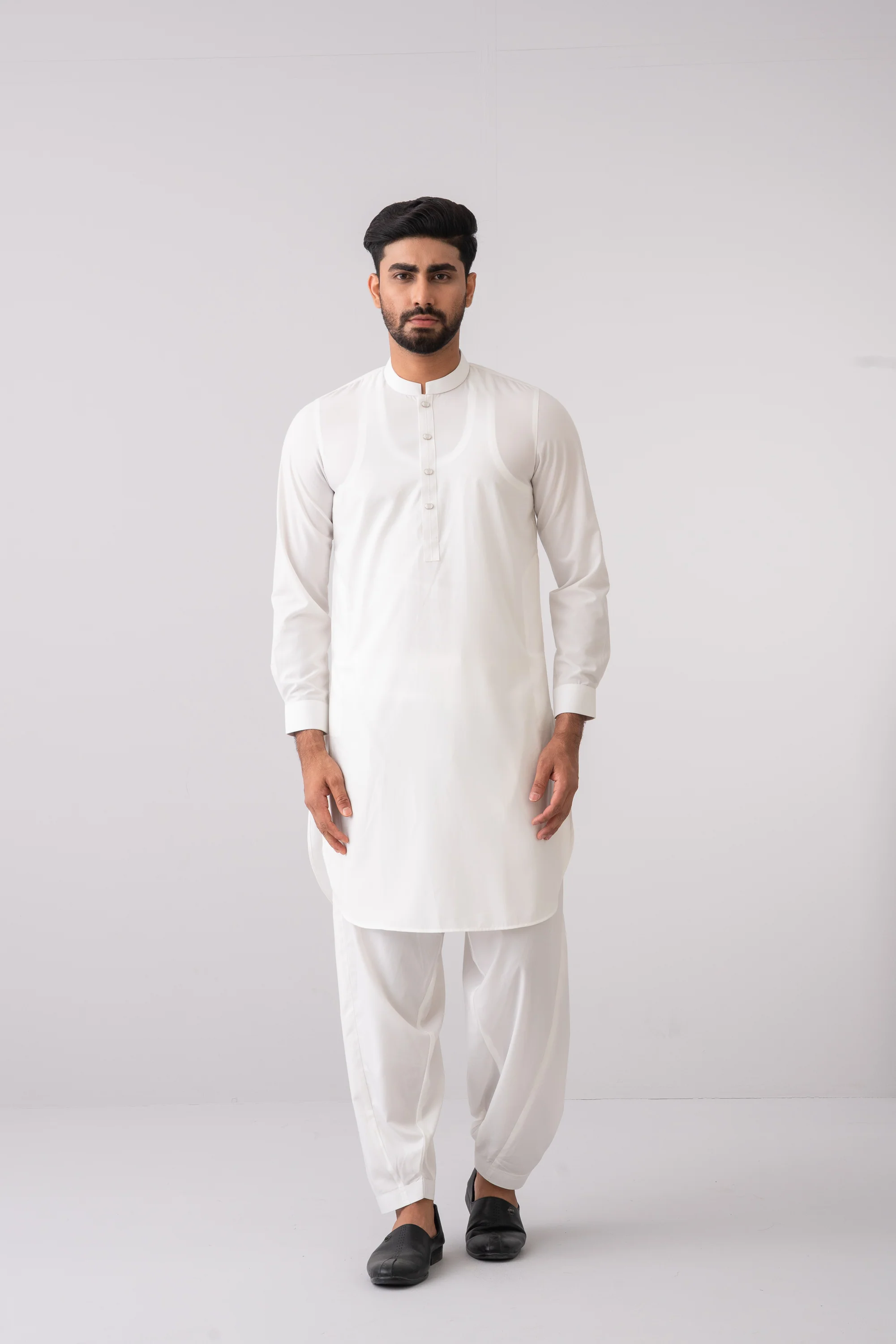 Regular Fit Blended Fabric Kabli Set - Image 6