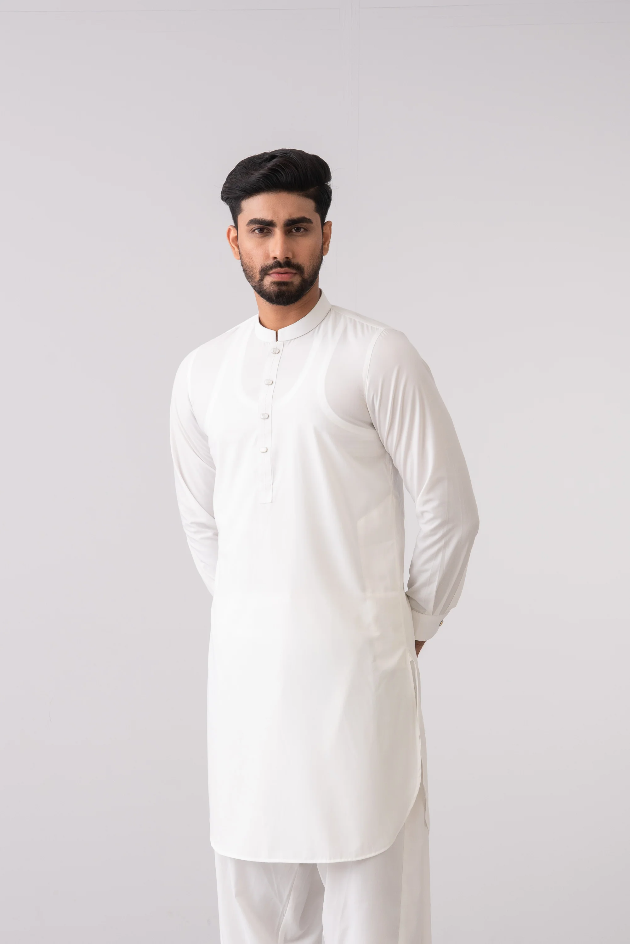 Regular Fit Blended Fabric Kabli Set - Image 7