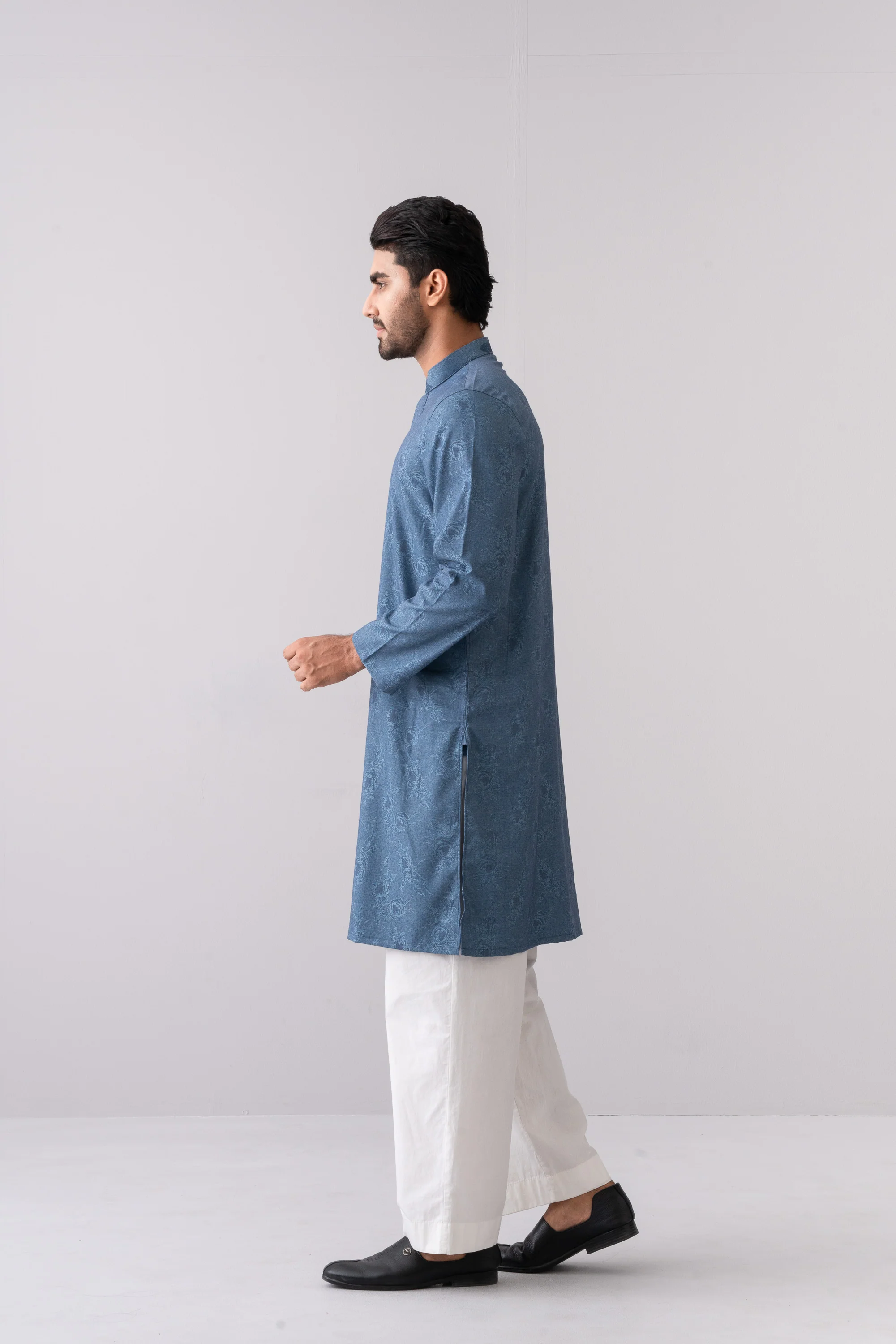 Regular Fit Embroidered Semi-Formal Panjabi - Image 9