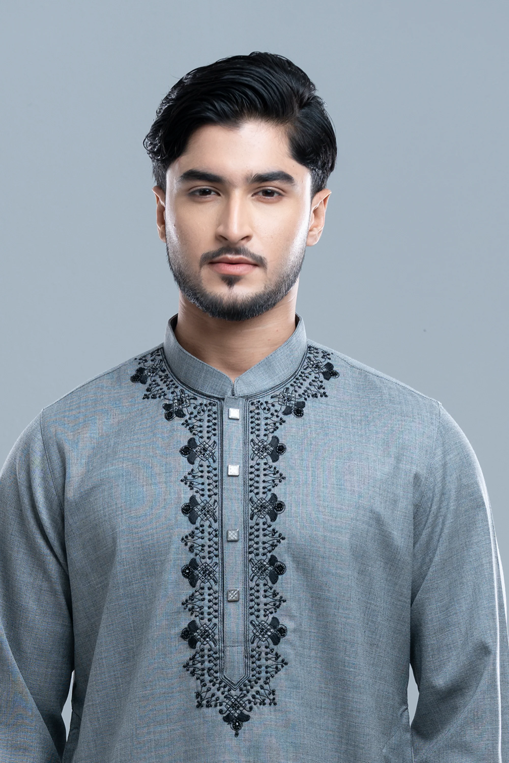 Regular Fit Embroidered Formal Panjabi - Image 13