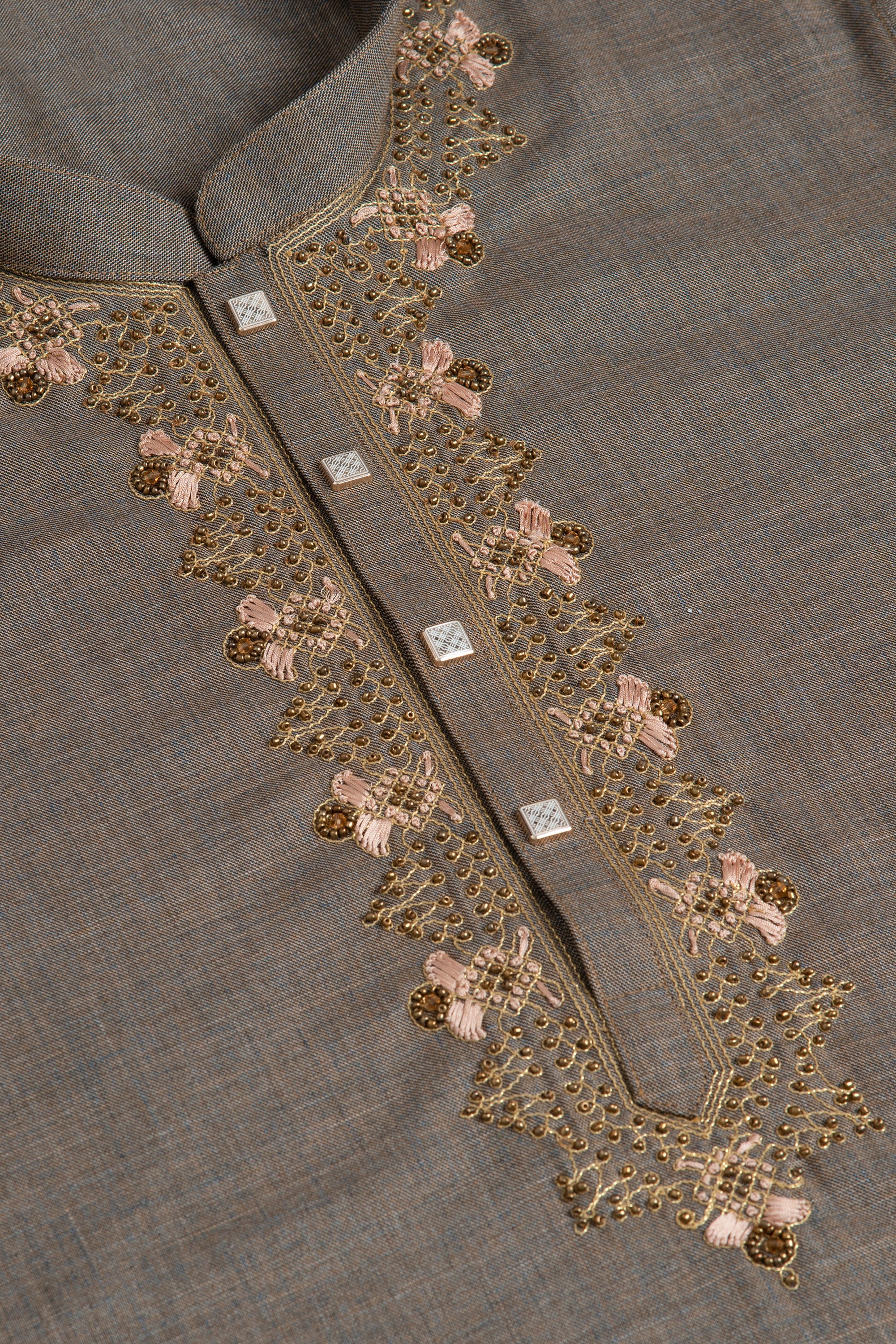 Regular Fit Embroidered Formal Panjabi - Image 6