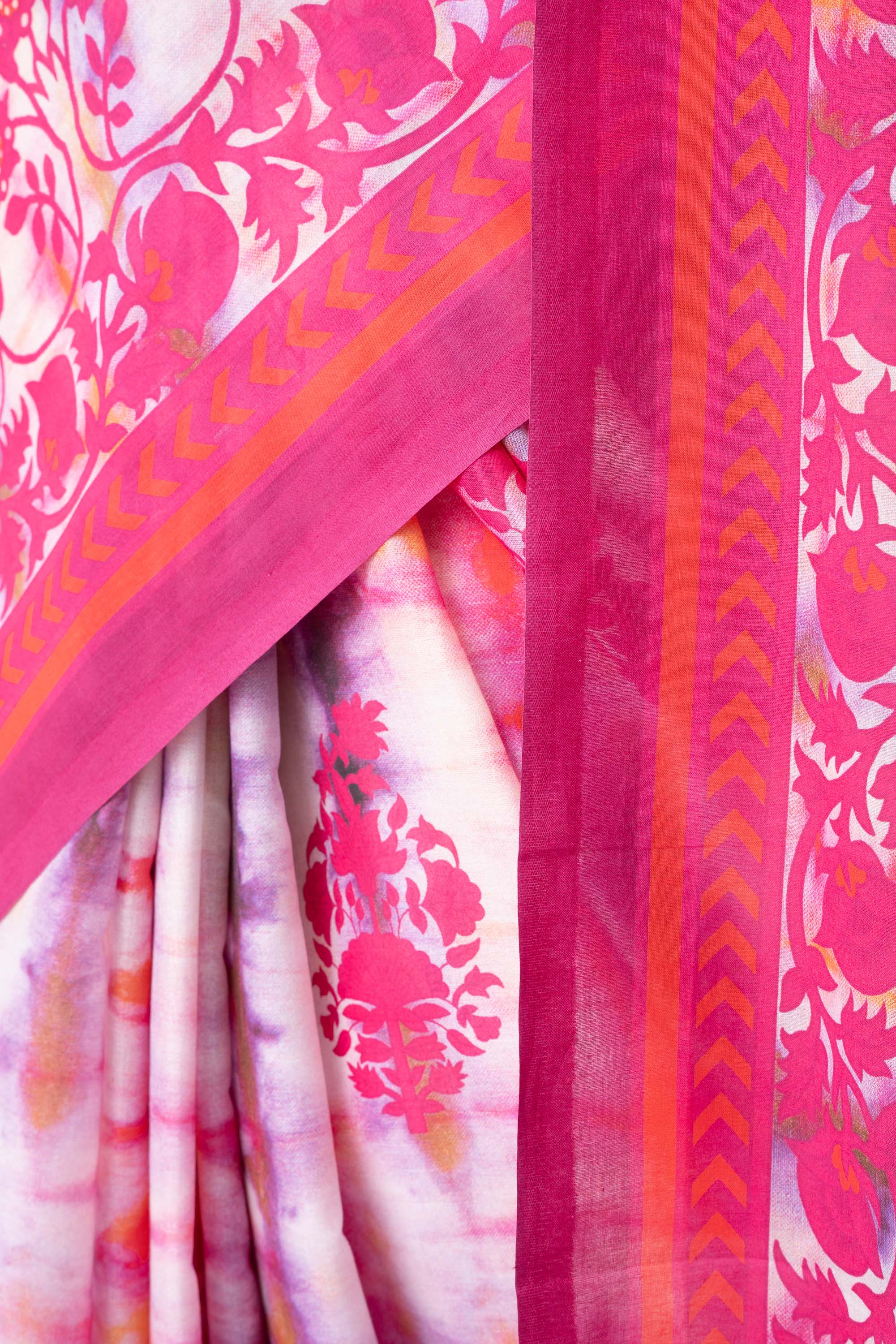 Printed Cotton Saree - Image 12