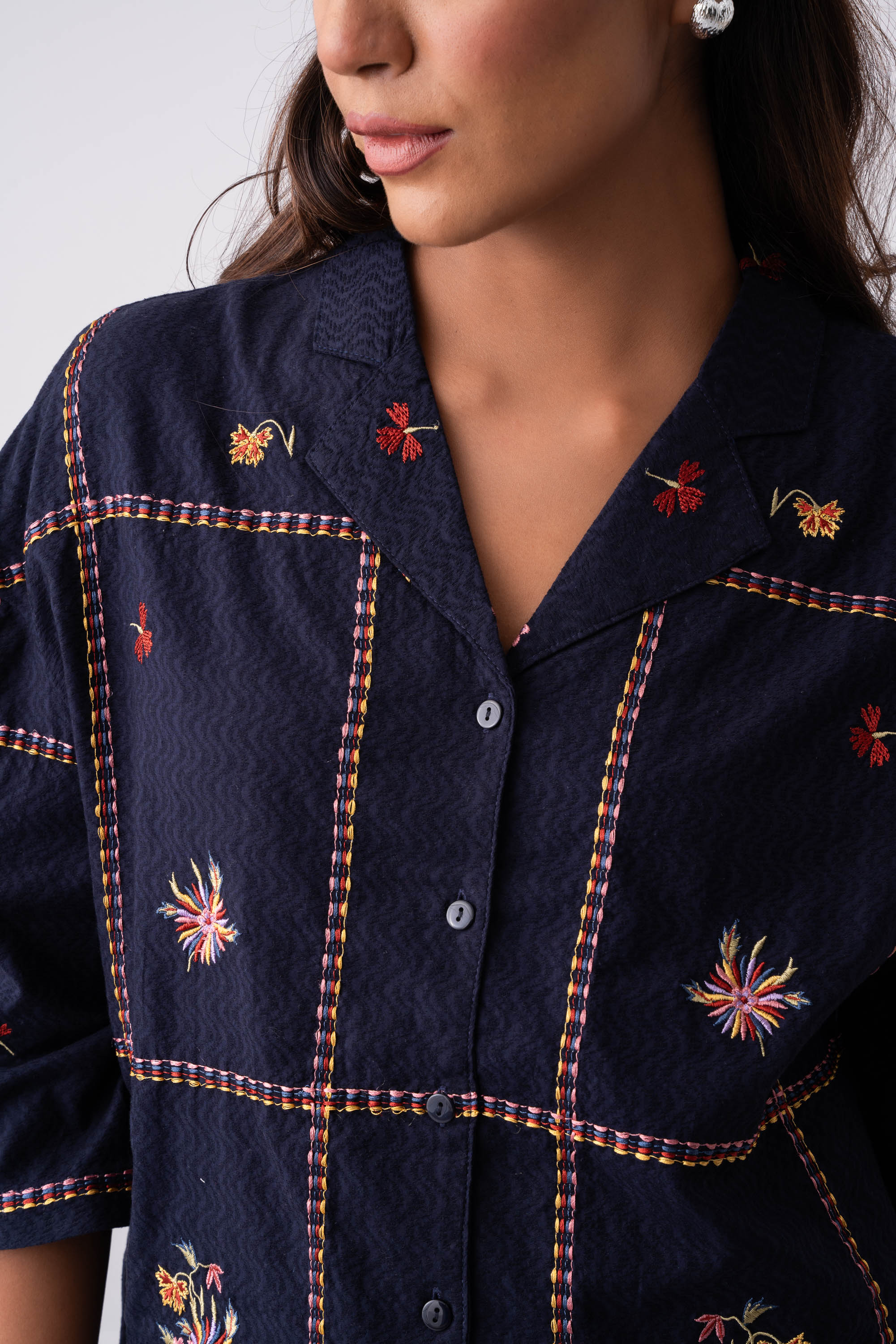 Oversized Fit Casual Cotton Shirt - Image 5