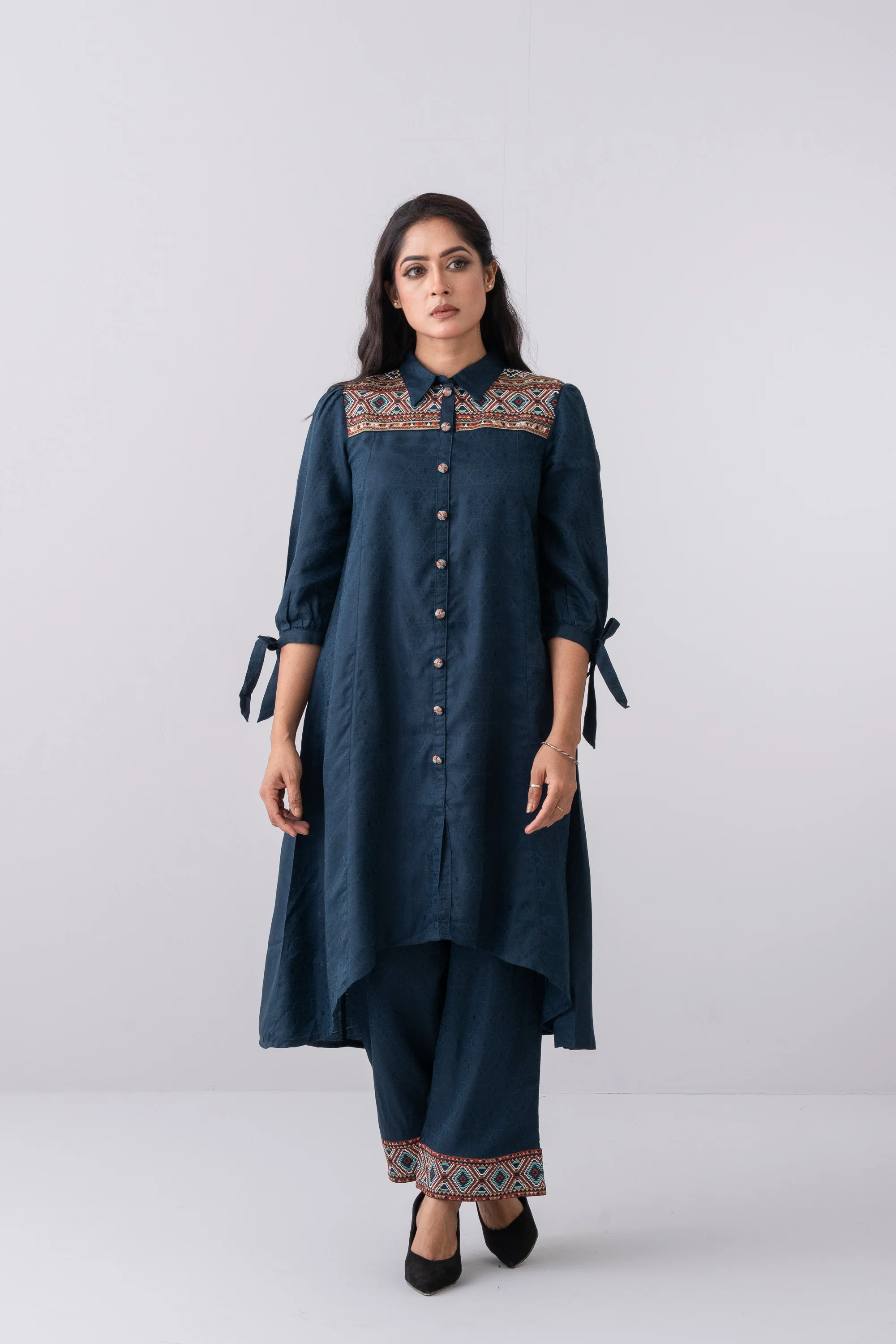 Smart fit Two-Piece Embroidered Semi Formal Set - Image 6