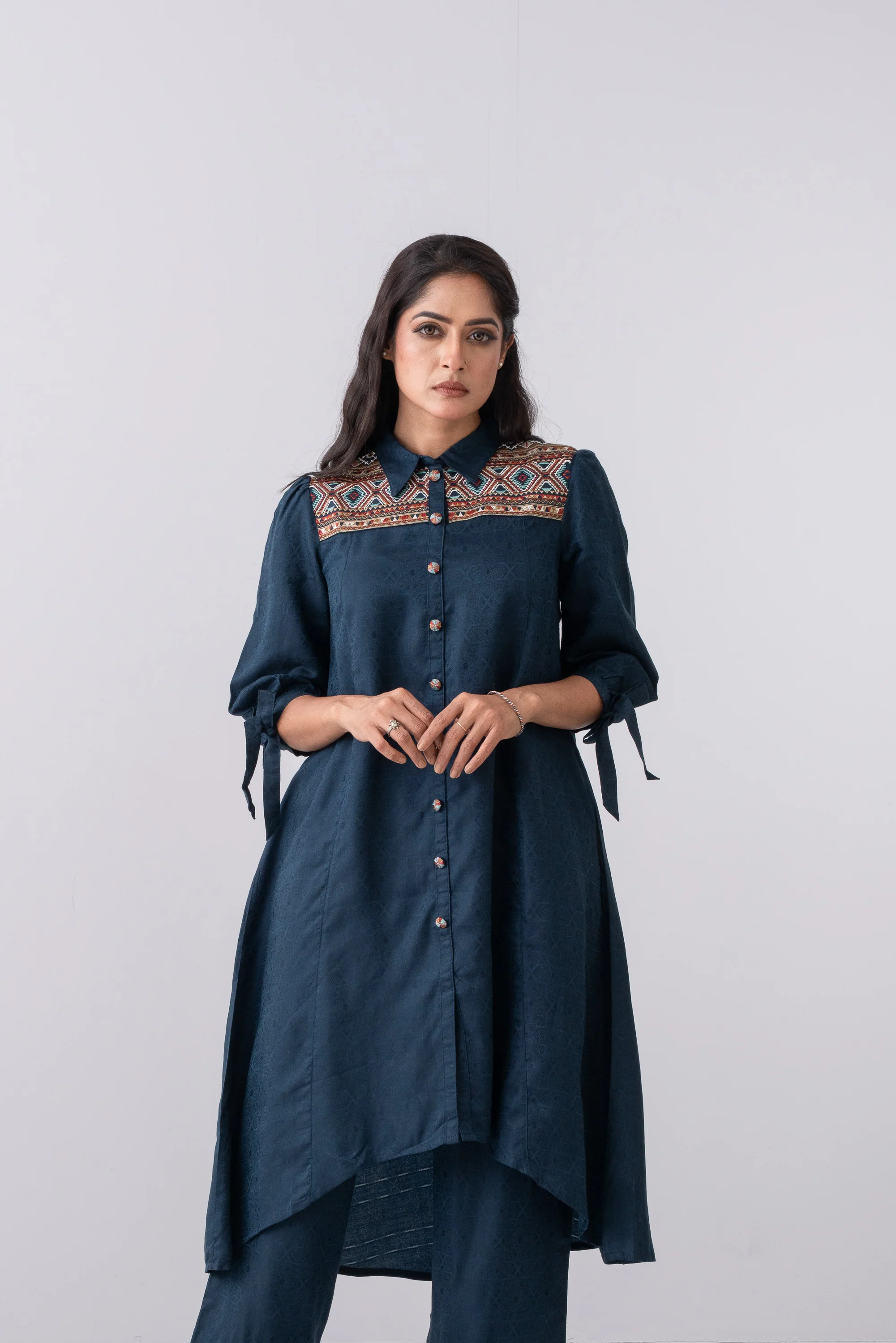 Smart fit Two-Piece Embroidered Semi Formal Set - Image 7