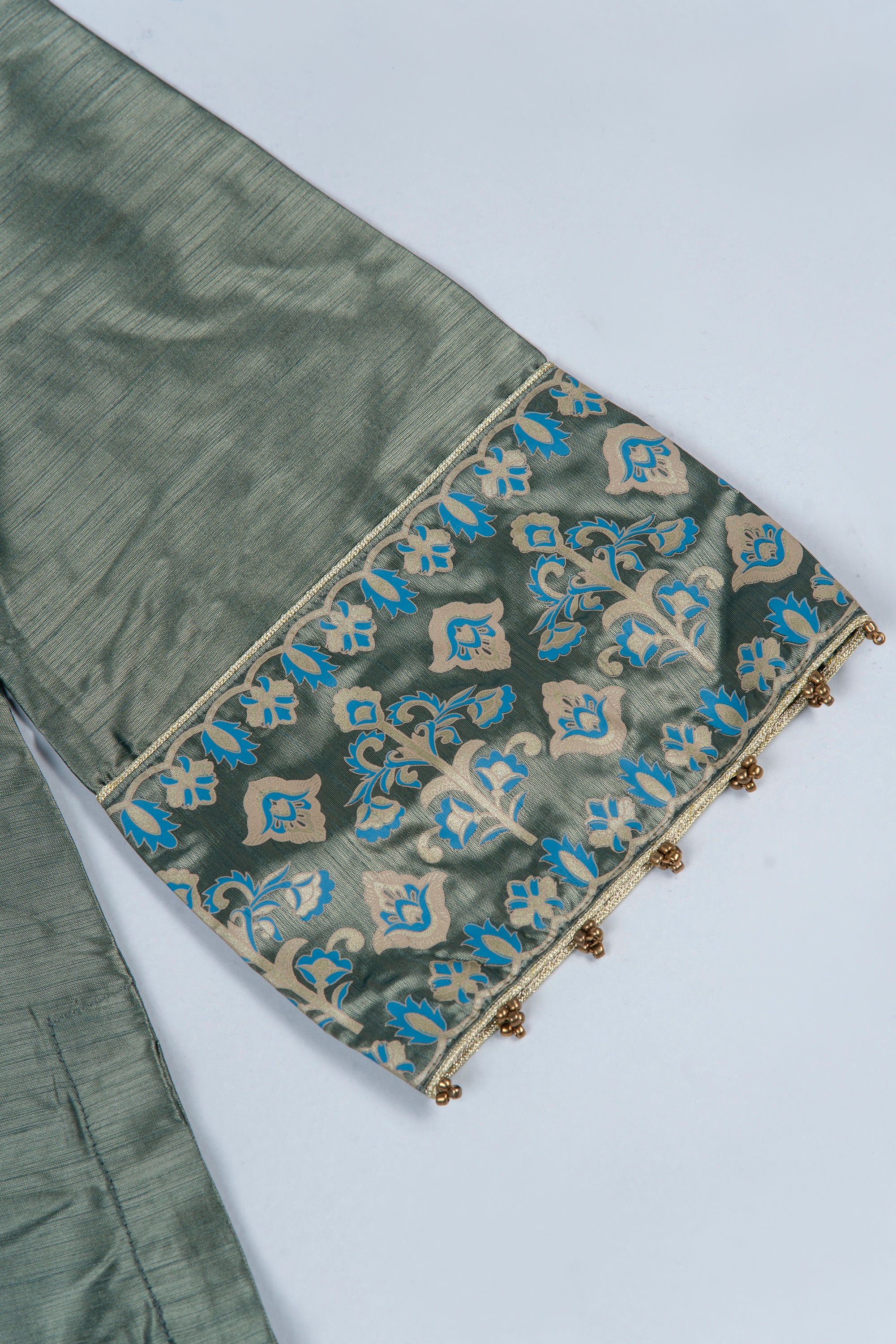 Smart Fit Embroidered Formal Two-Piece Ethnic Set with Organza Dupatta - Image 13