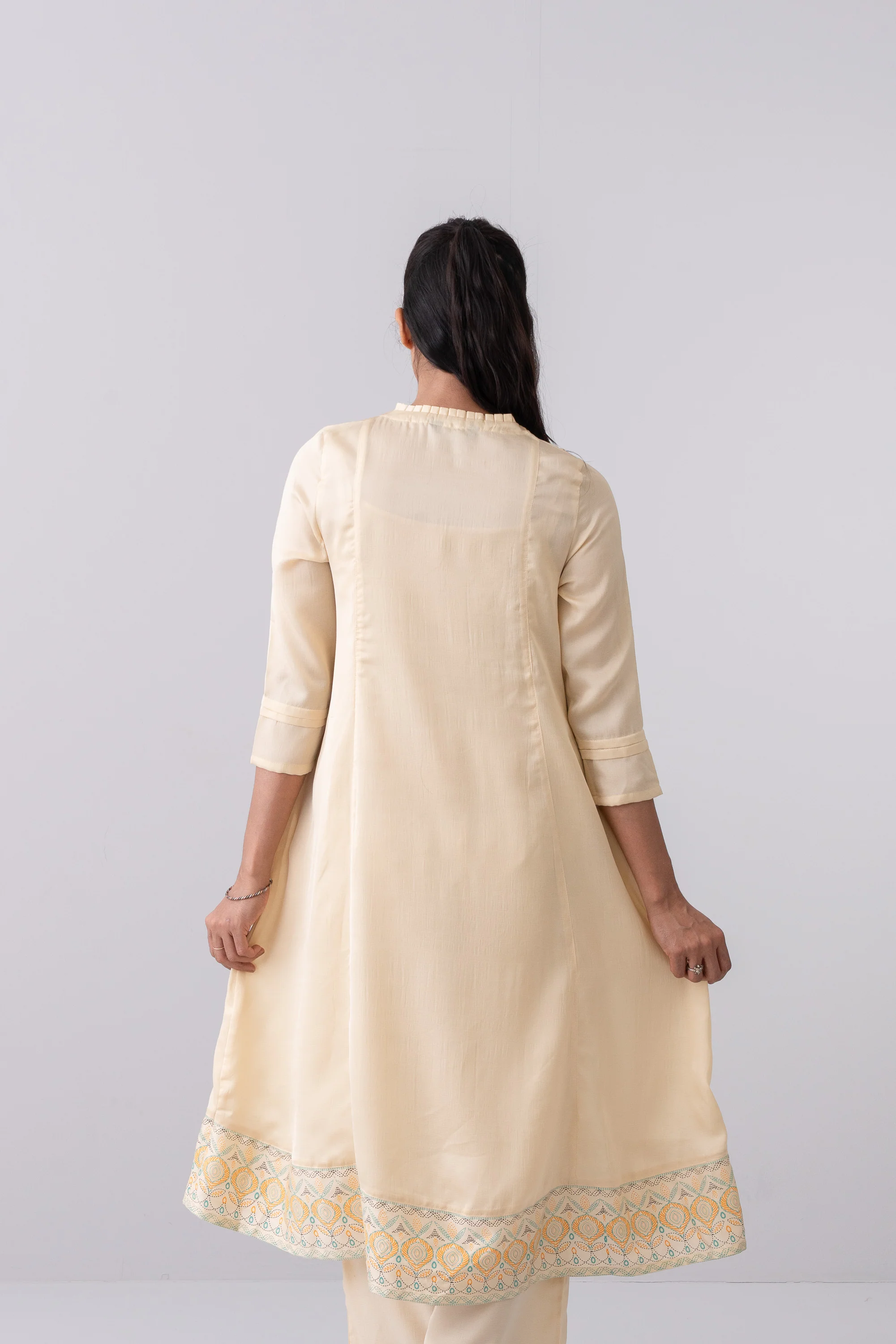 Smart Fit Long-Length Ethnic Kurta - Image 4