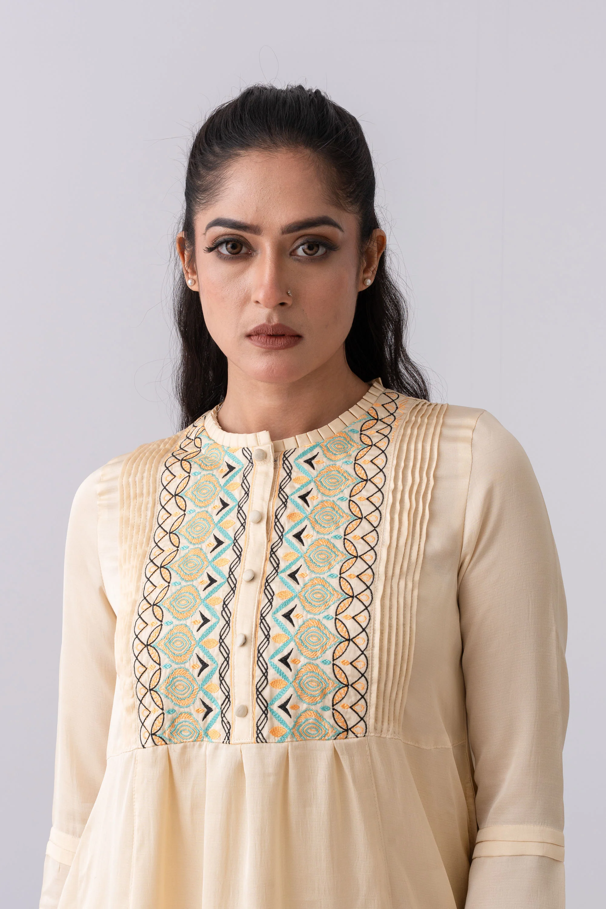 Smart Fit Long-Length Ethnic Kurta - Image 5