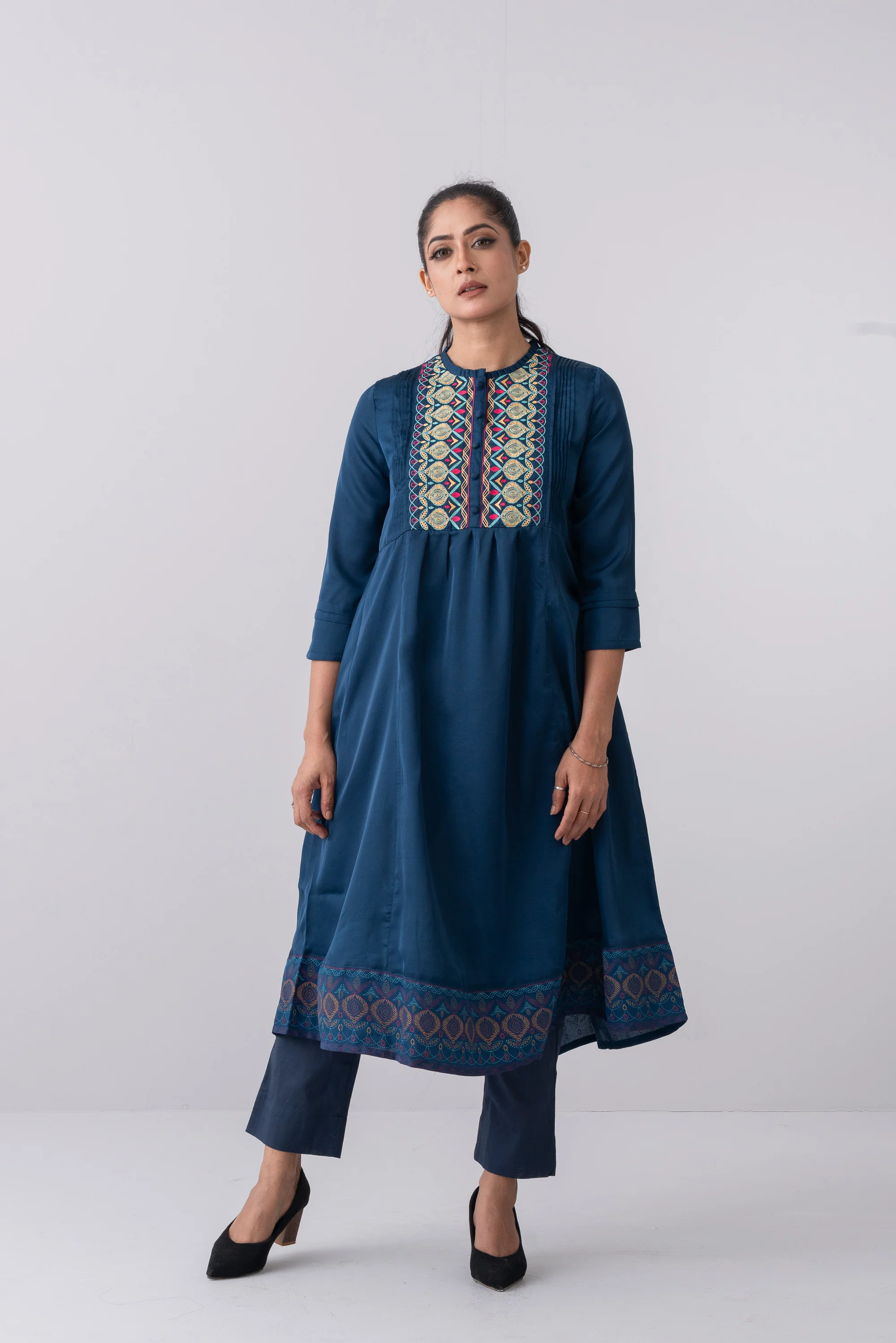 Smart Fit Long-Length Ethnic Kurta - Image 6