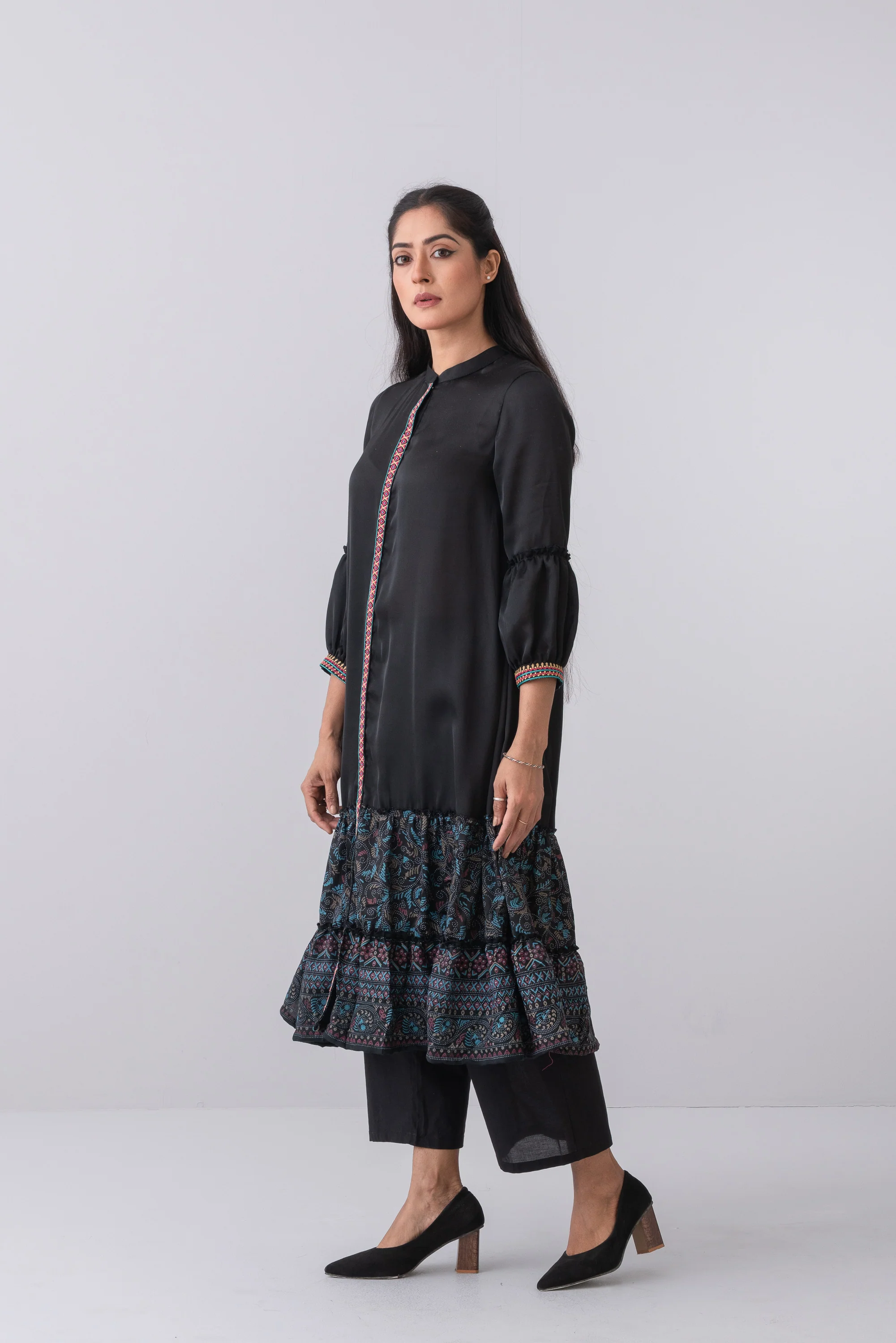 Smart Fit Embroidered Ethnic Kurta - Image 3