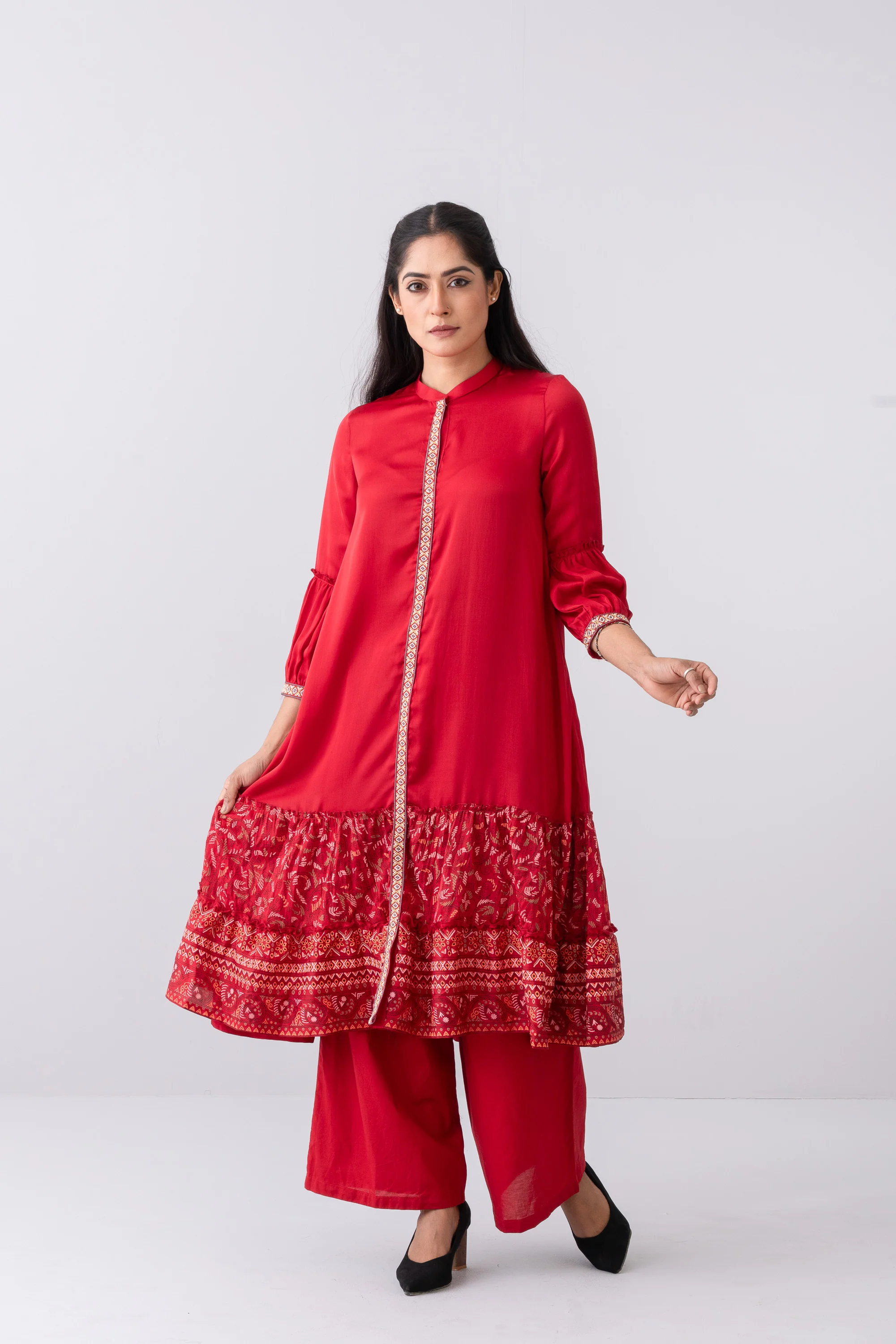Smart Fit Embroidered Ethnic Kurta - Image 6