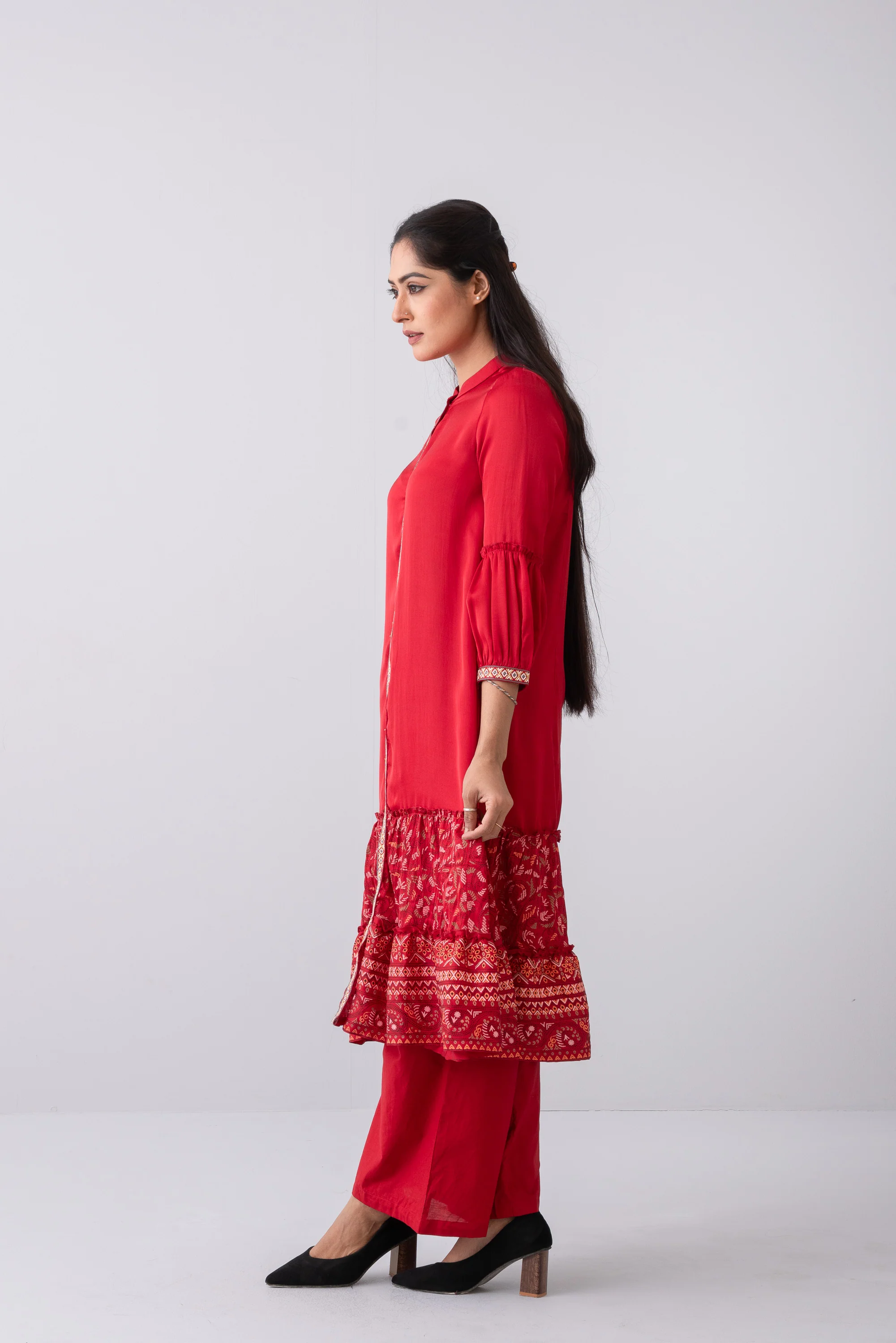 Smart Fit Embroidered Ethnic Kurta - Image 8