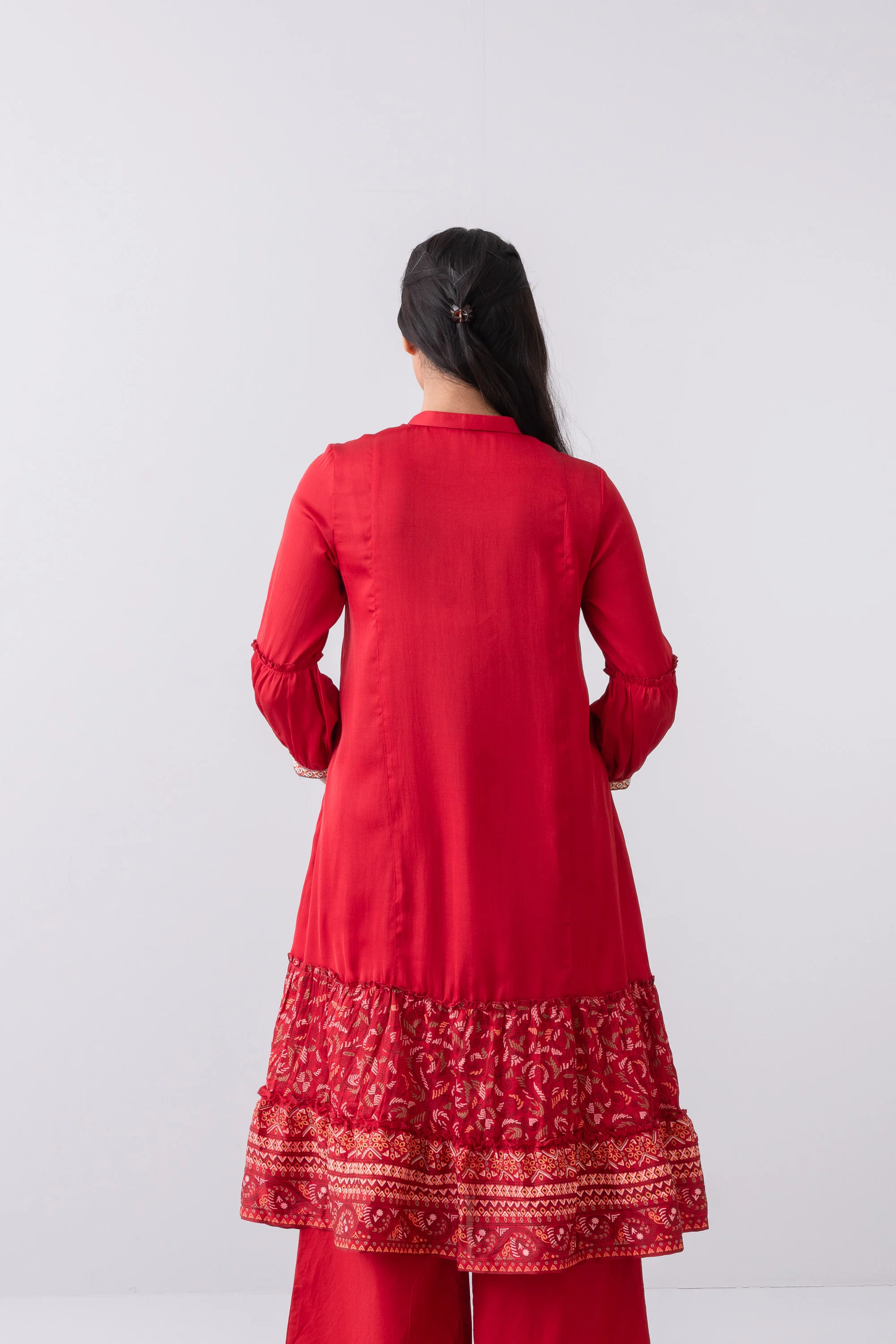 Smart Fit Embroidered Ethnic Kurta - Image 9