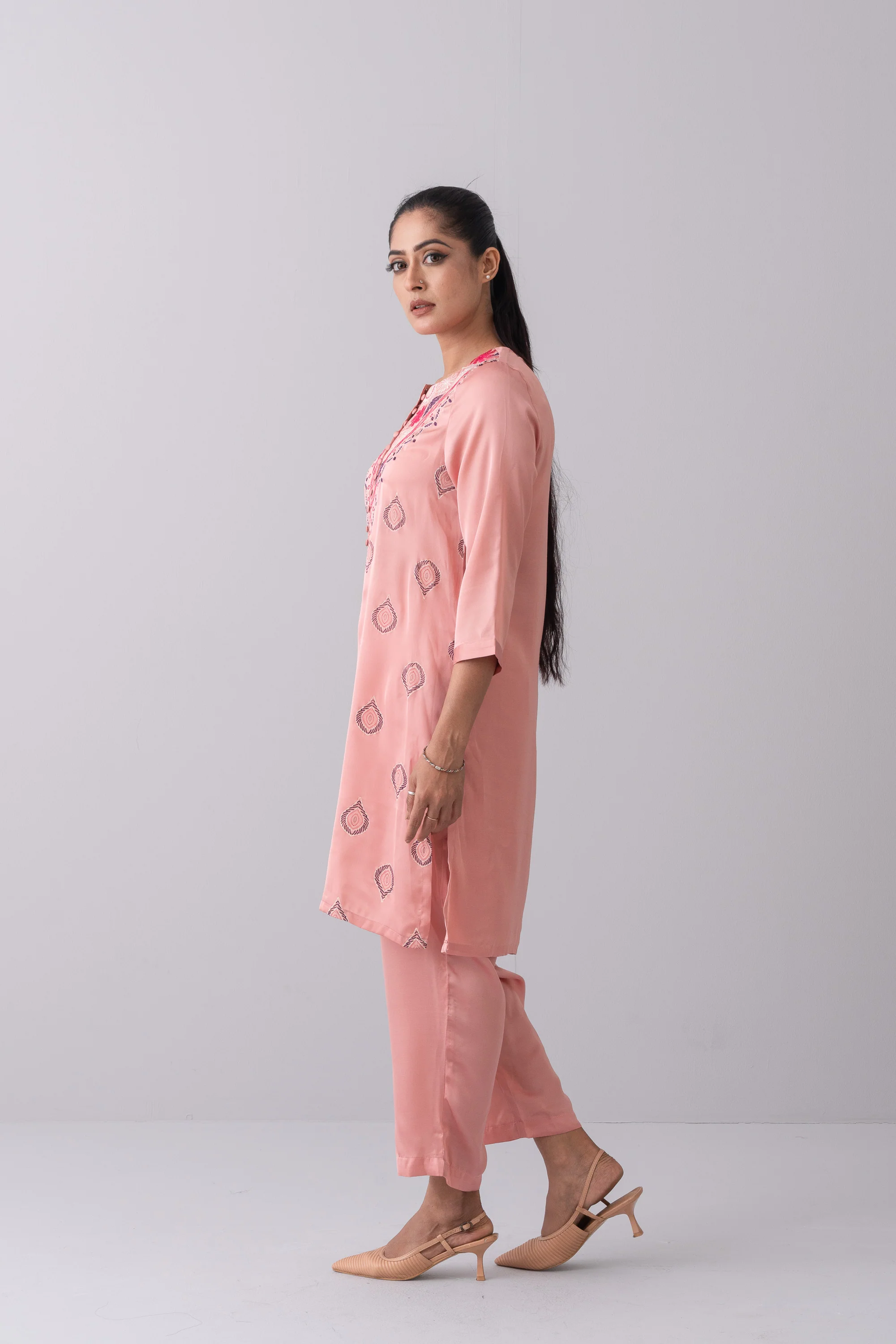 Smart Fit Embroidered Ethnic Kurta - Image 8