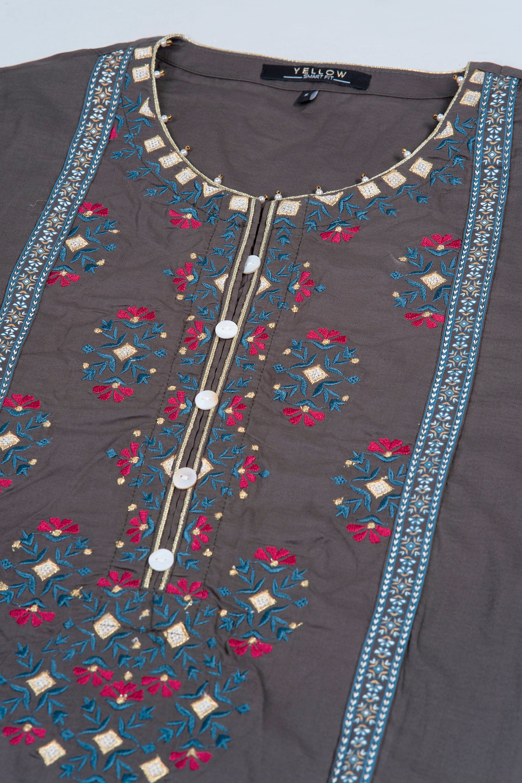 Smart Fit Embroidered Ethnic Kurta - Image 13