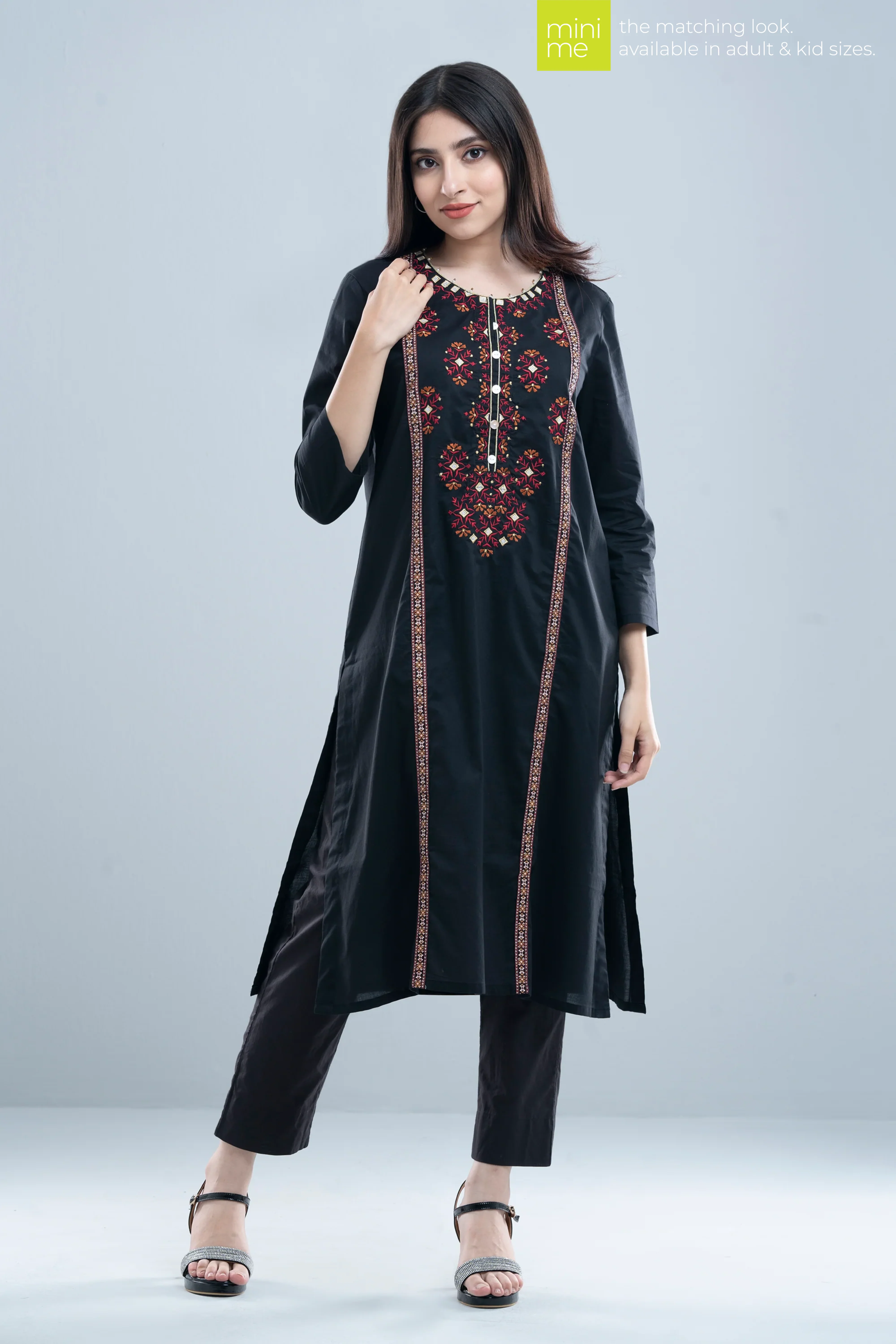 Smart Fit Embroidered Ethnic Kurta - Image 15