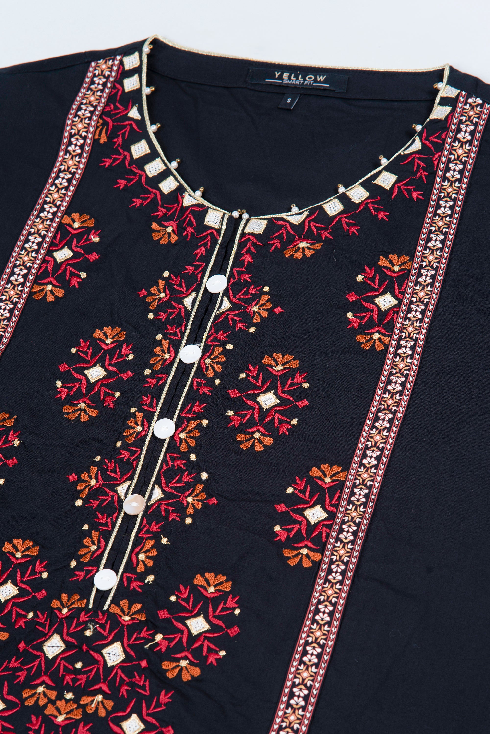 Smart Fit Embroidered Ethnic Kurta - Image 20