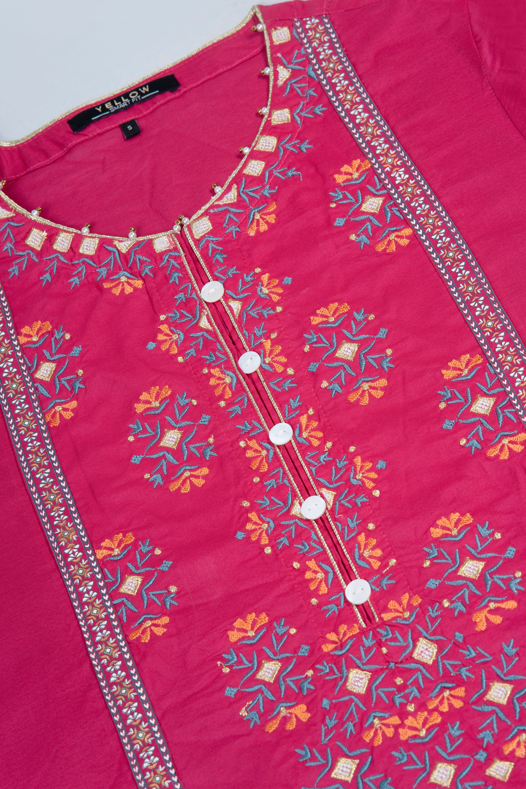 Smart Fit Embroidered Ethnic Kurta - Image 6