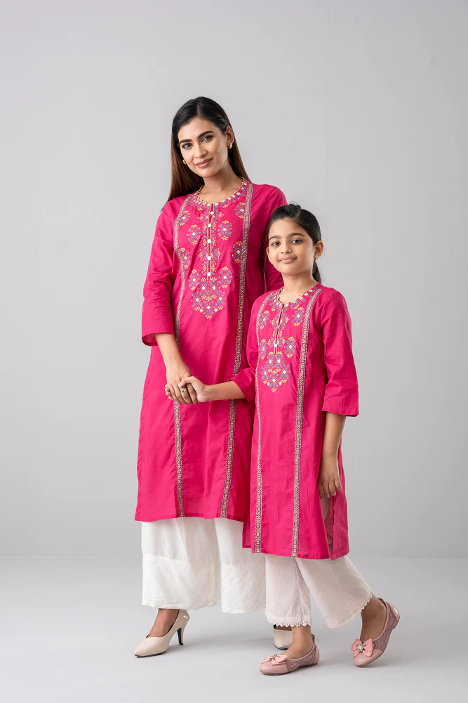 Smart Fit Embroidered Ethnic Kurta - Image 7
